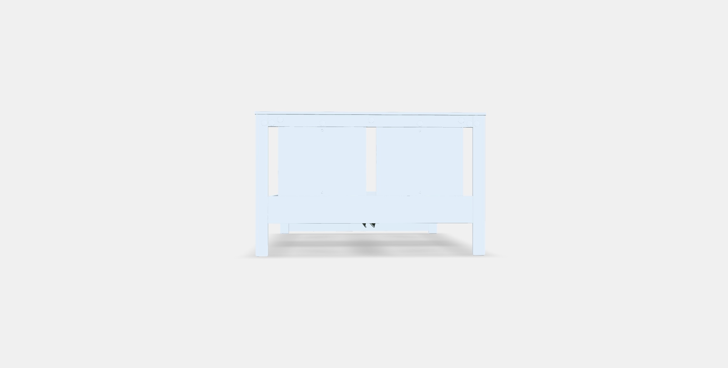 SONGESAND Bed frame 18 Low-poly 3D model_14