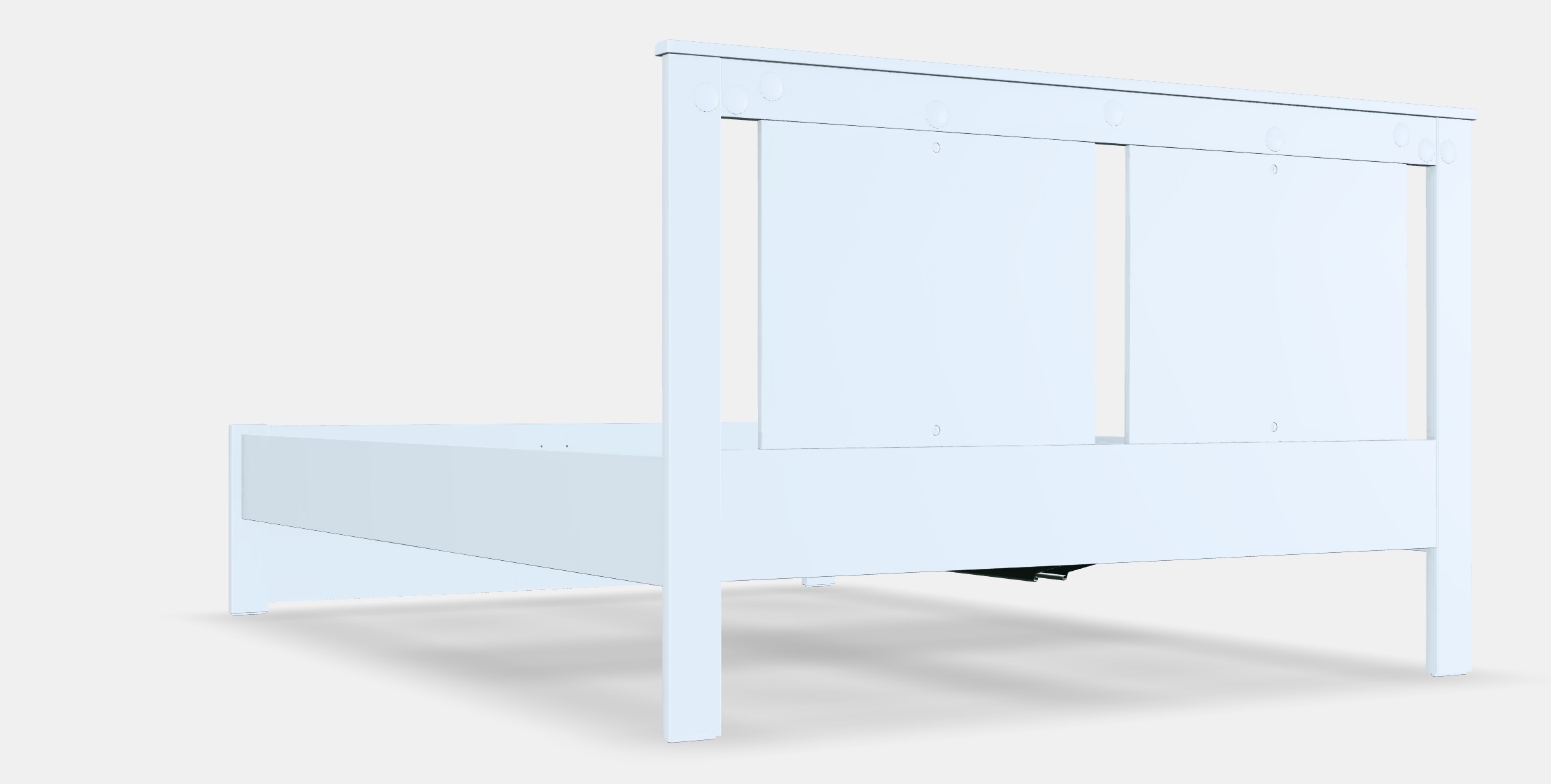 SONGESAND Bed frame 18 Low-poly 3D model_2