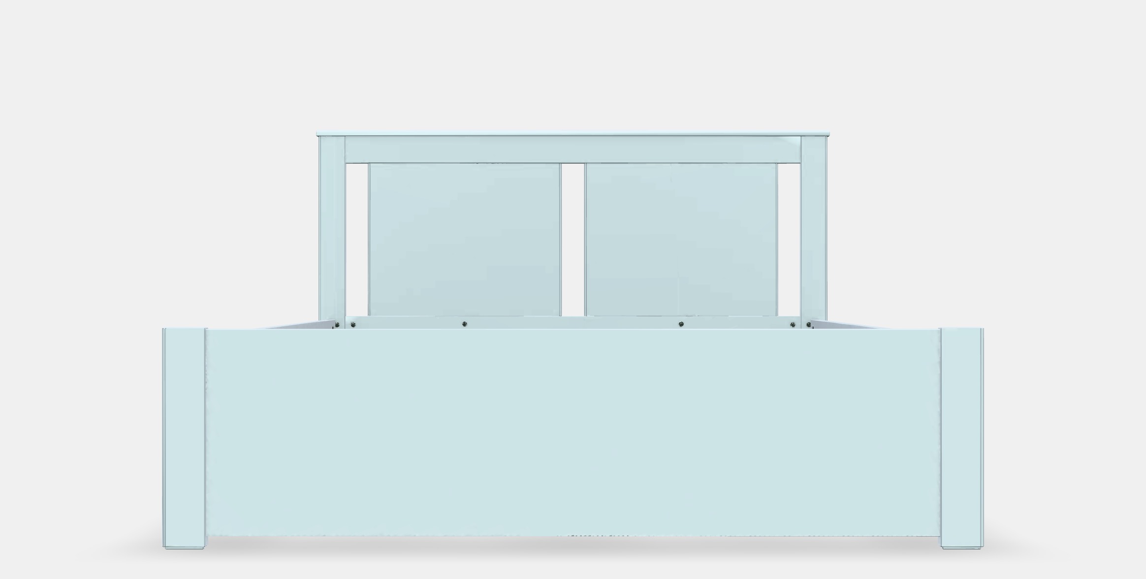 SONGESAND Bed frame 18 Low-poly 3D model_11