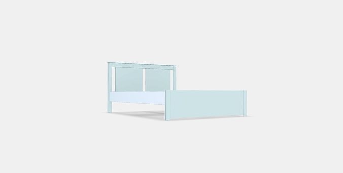 SONGESAND Bed frame 18 Low-poly 3D model