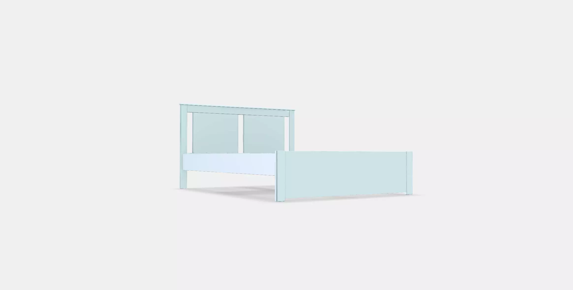 SONGESAND Bed frame 18 Low-poly 3D model_0