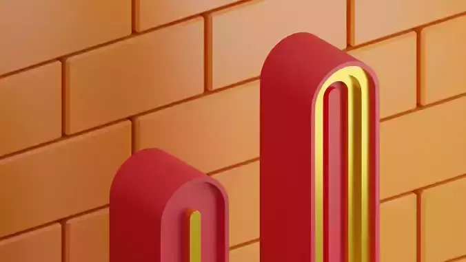 Orange Bricks Podium