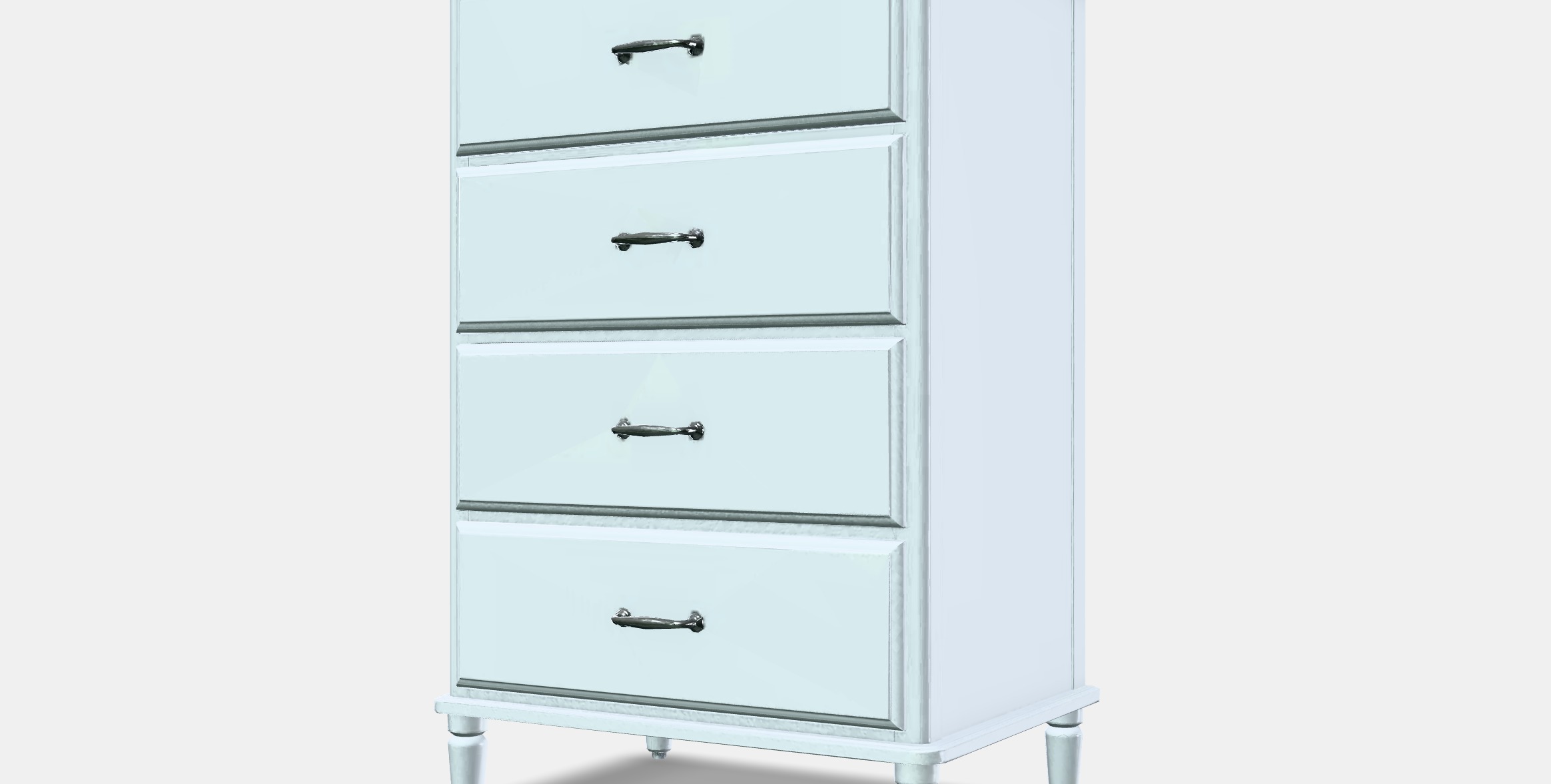 TYSSEDAL Chest of 4 drawers 1 Low-poly 3D model_13