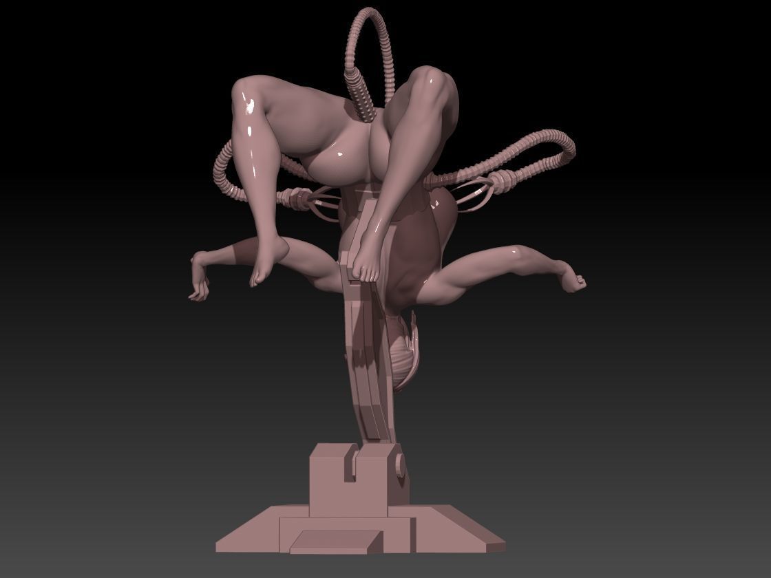 robot machine for women 3D print model_4