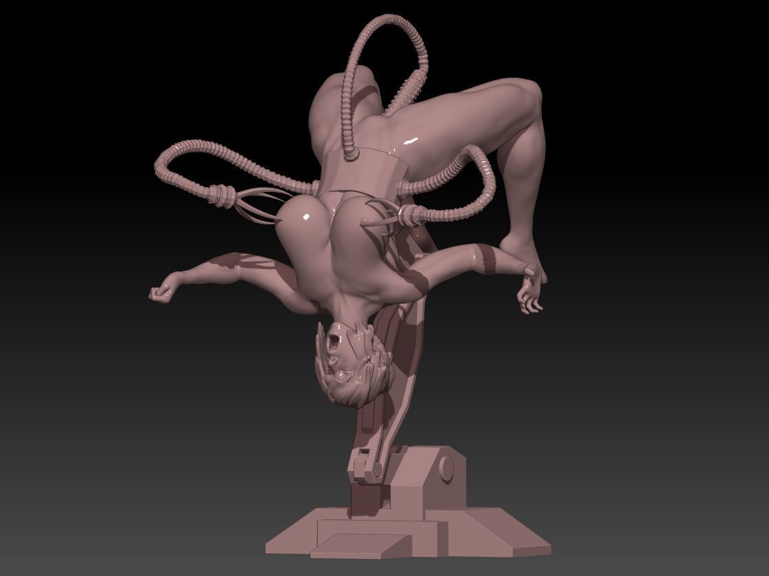 robot machine for women 3D print model_1