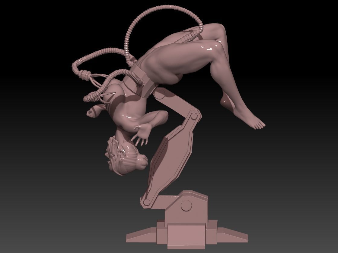 robot machine for women 3D print model_2