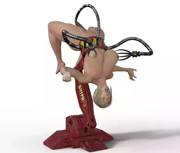 robot machine for women 3D print model