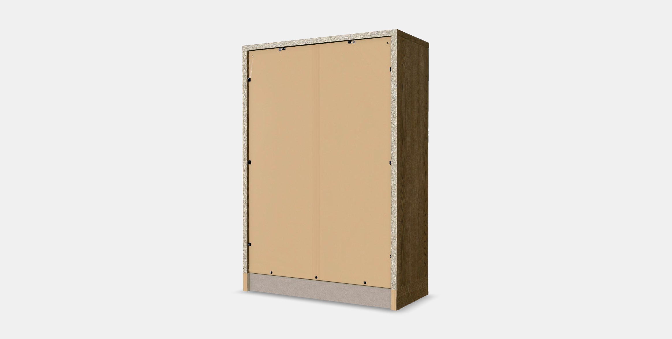 TONSTAD Cabinet with sliding doors Low-poly 3D model_6