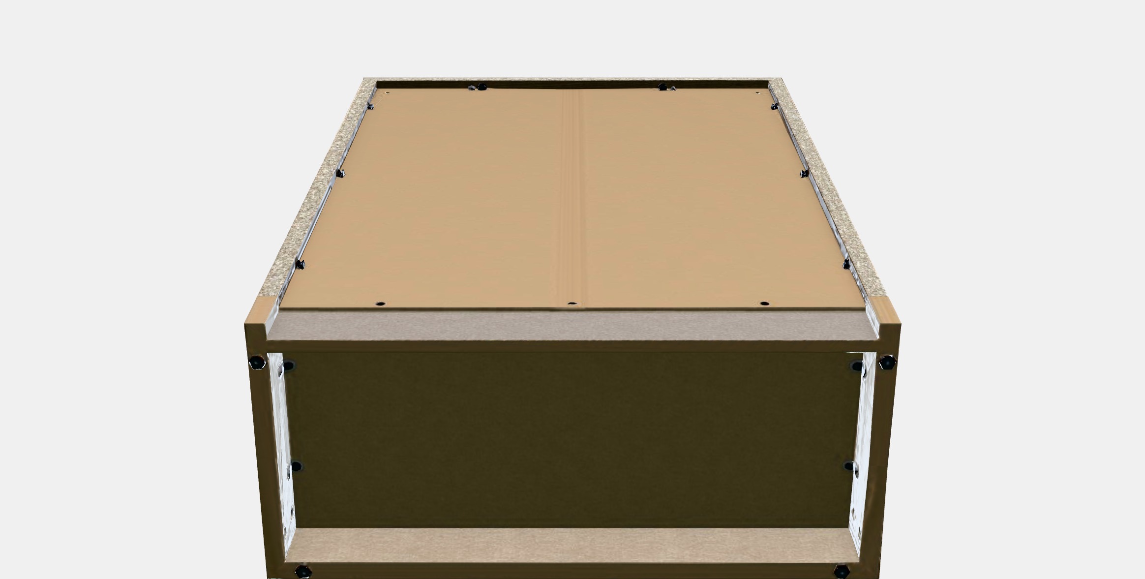 TONSTAD Cabinet with sliding doors Low-poly 3D model_11