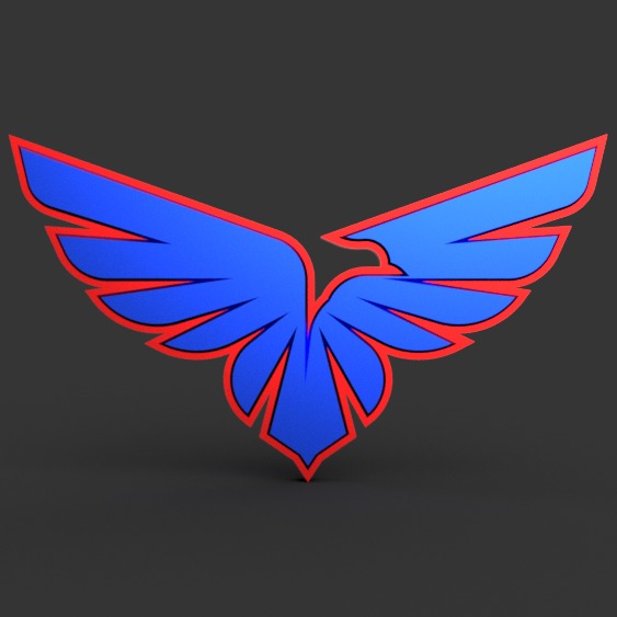 Phoenix logo 3 3D model_1