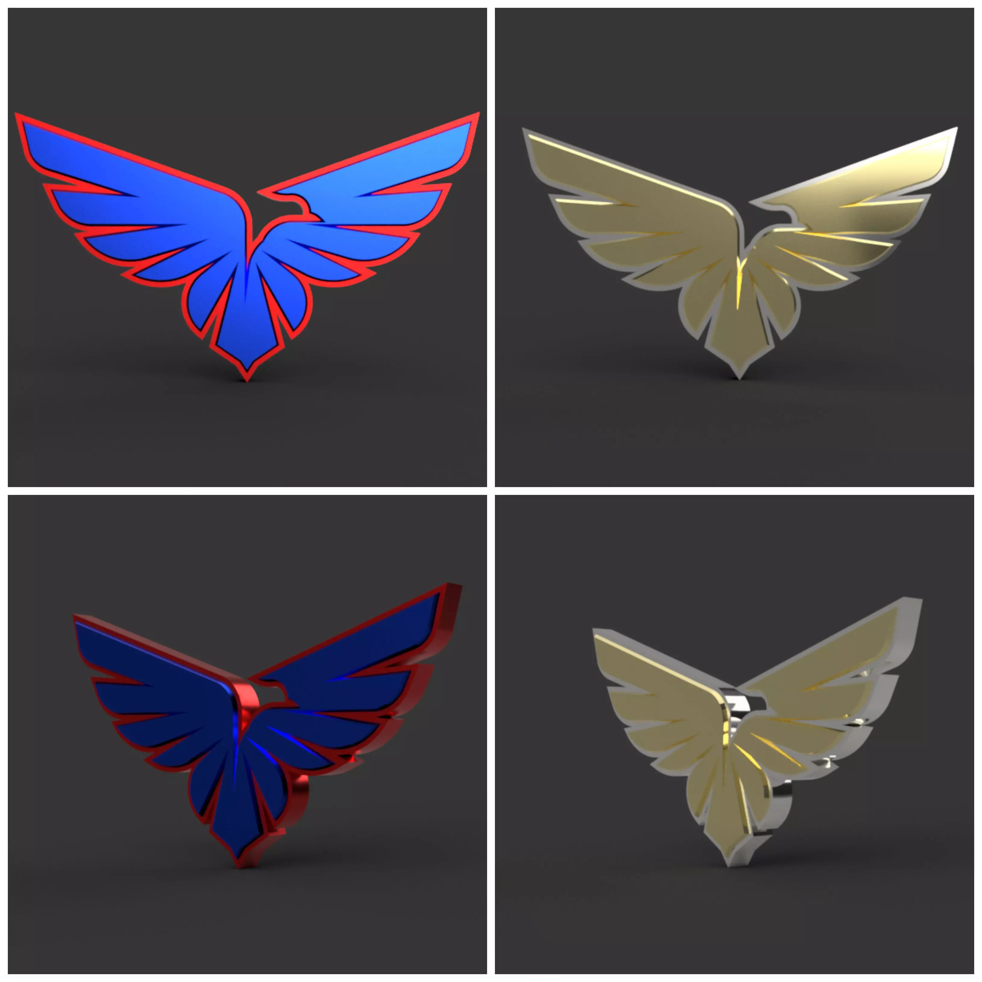 Phoenix logo 3 3D model_0