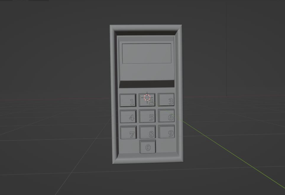 Keypad 3D model_13
