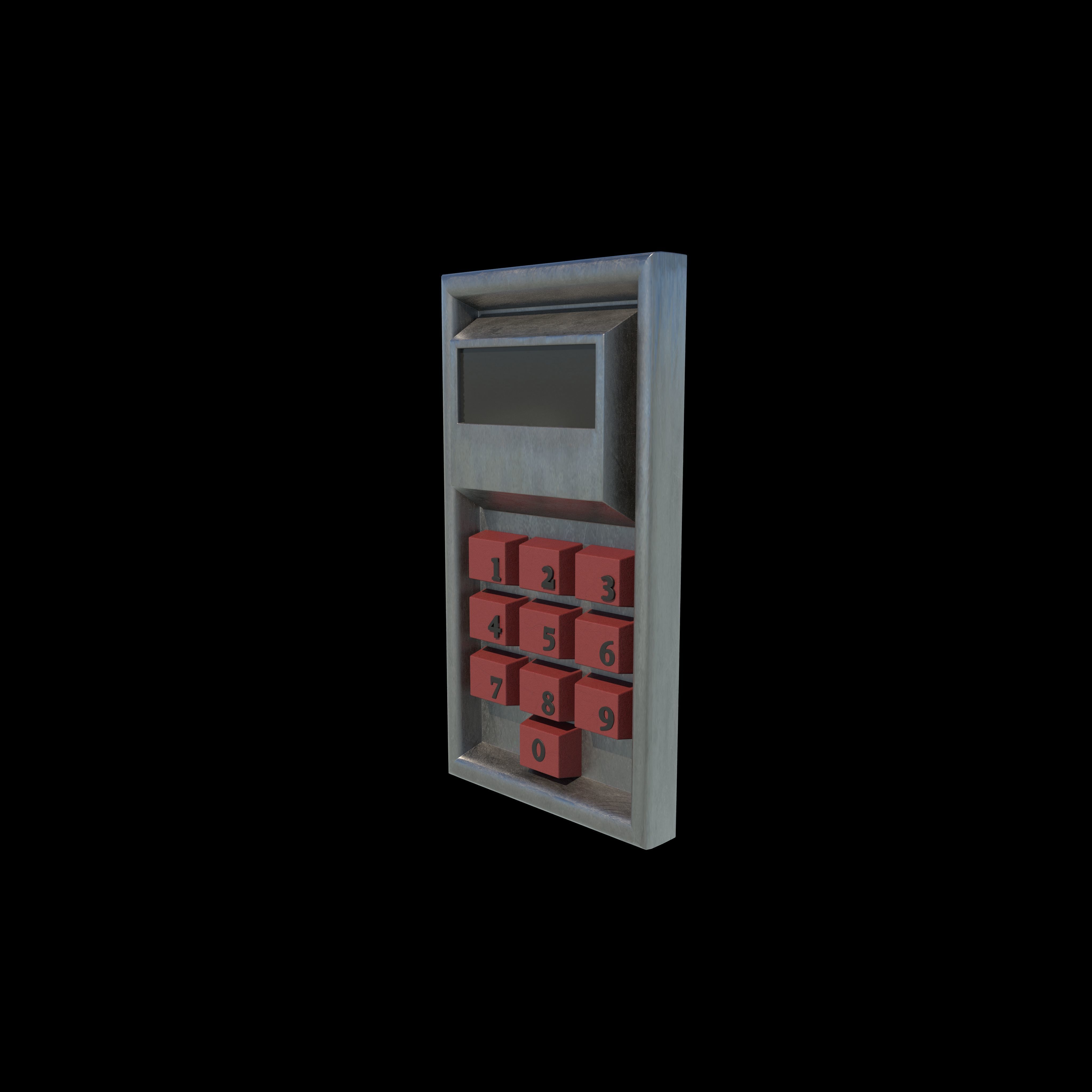 Keypad 3D model_4