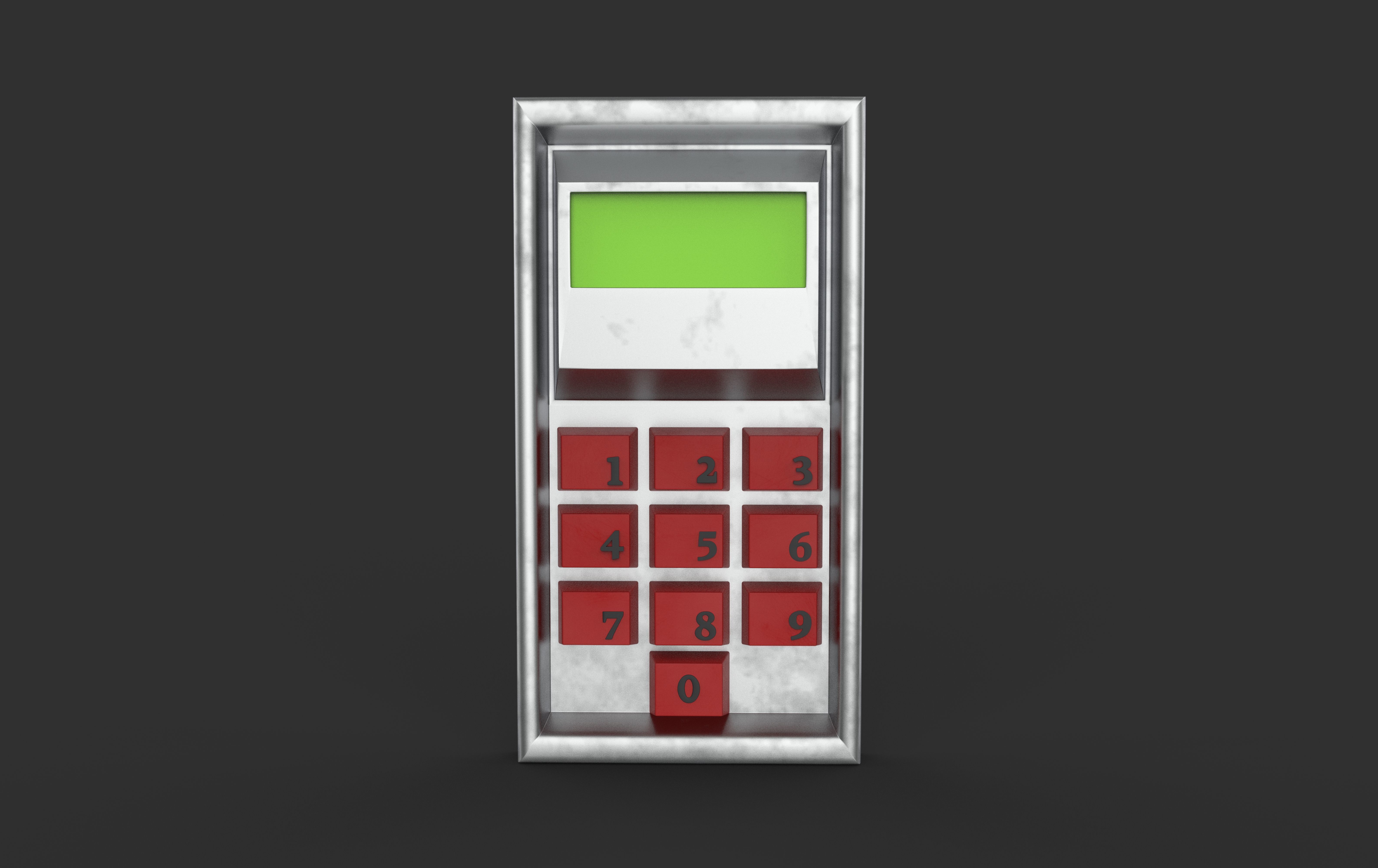 Keypad 3D model_8