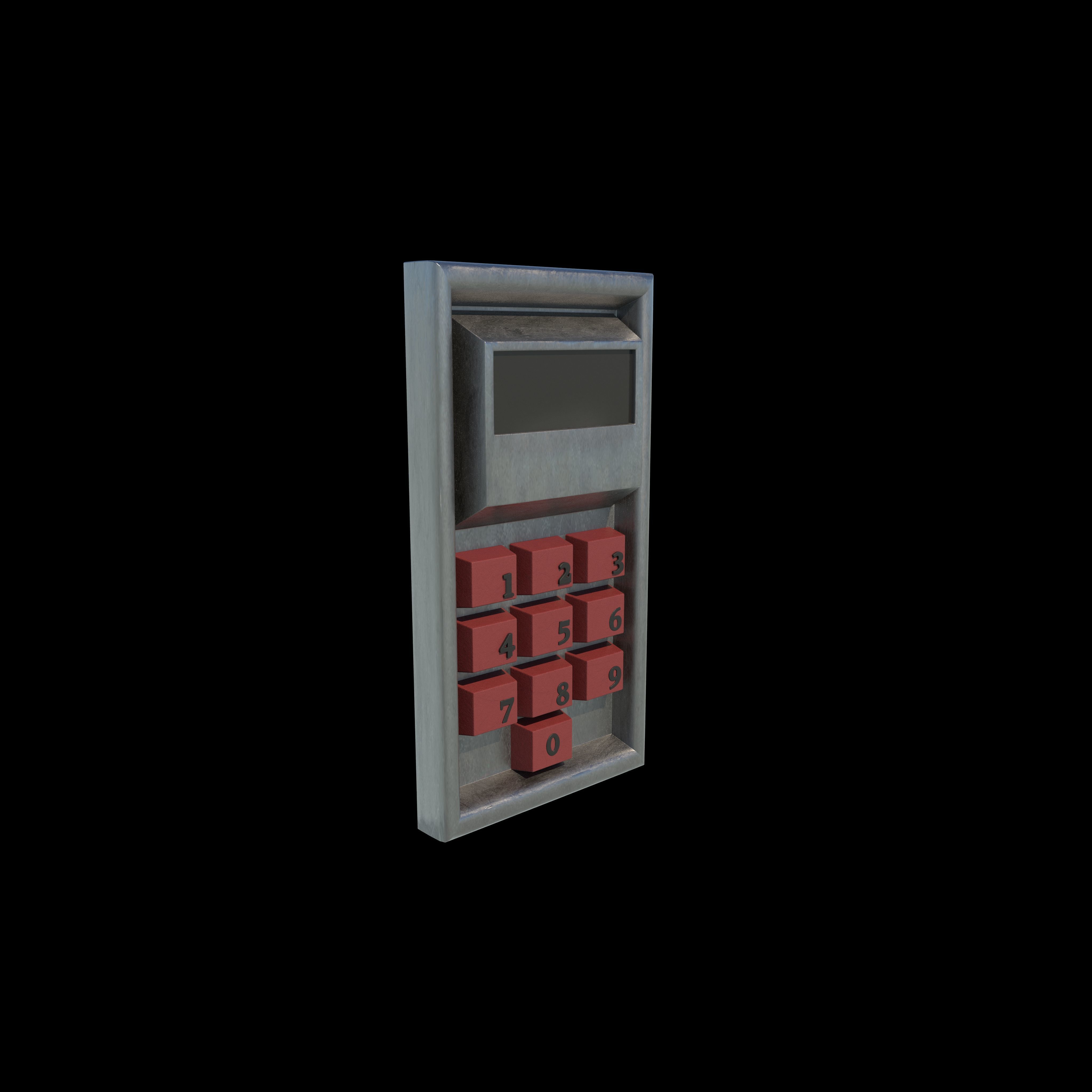 Keypad 3D model_3