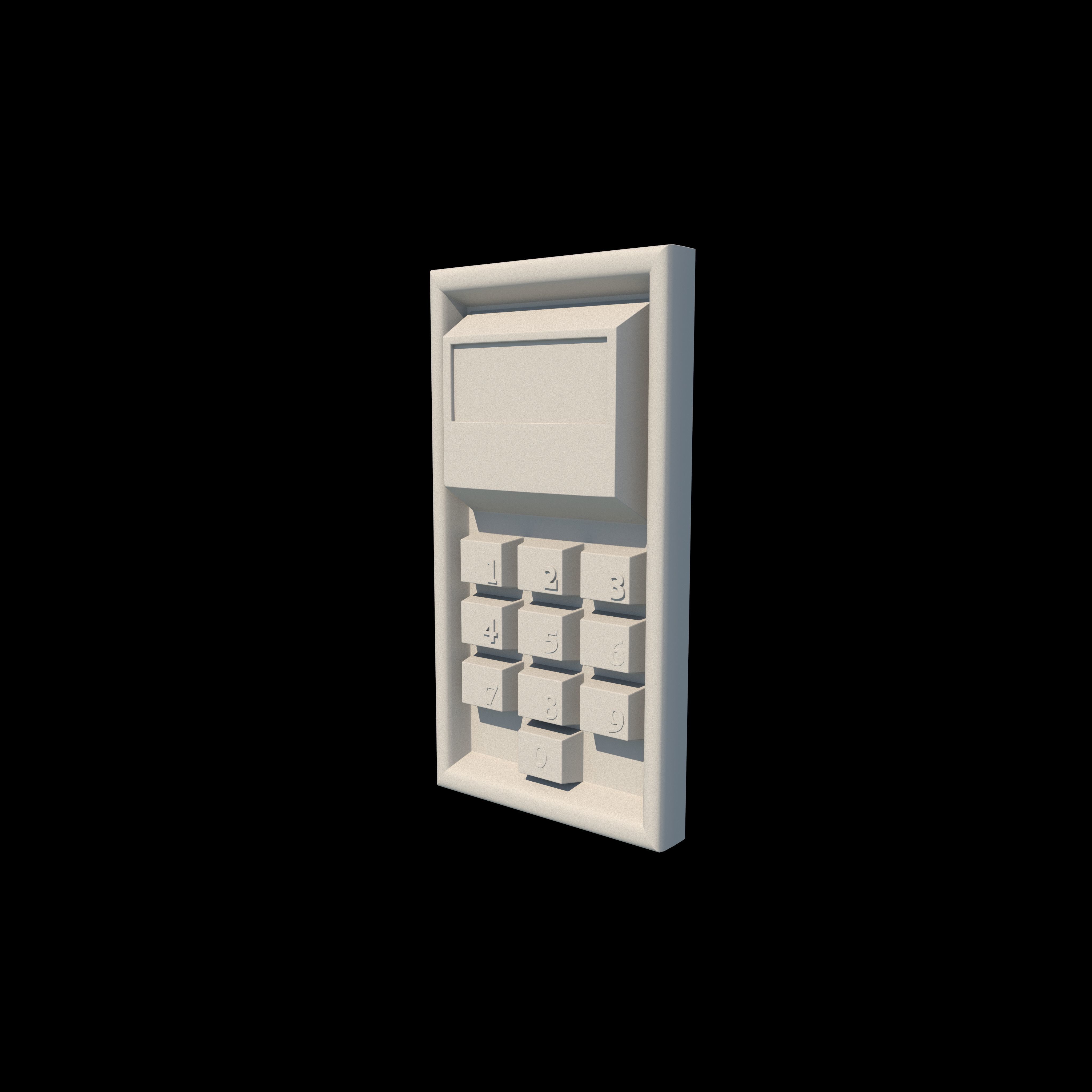 Keypad 3D model_10
