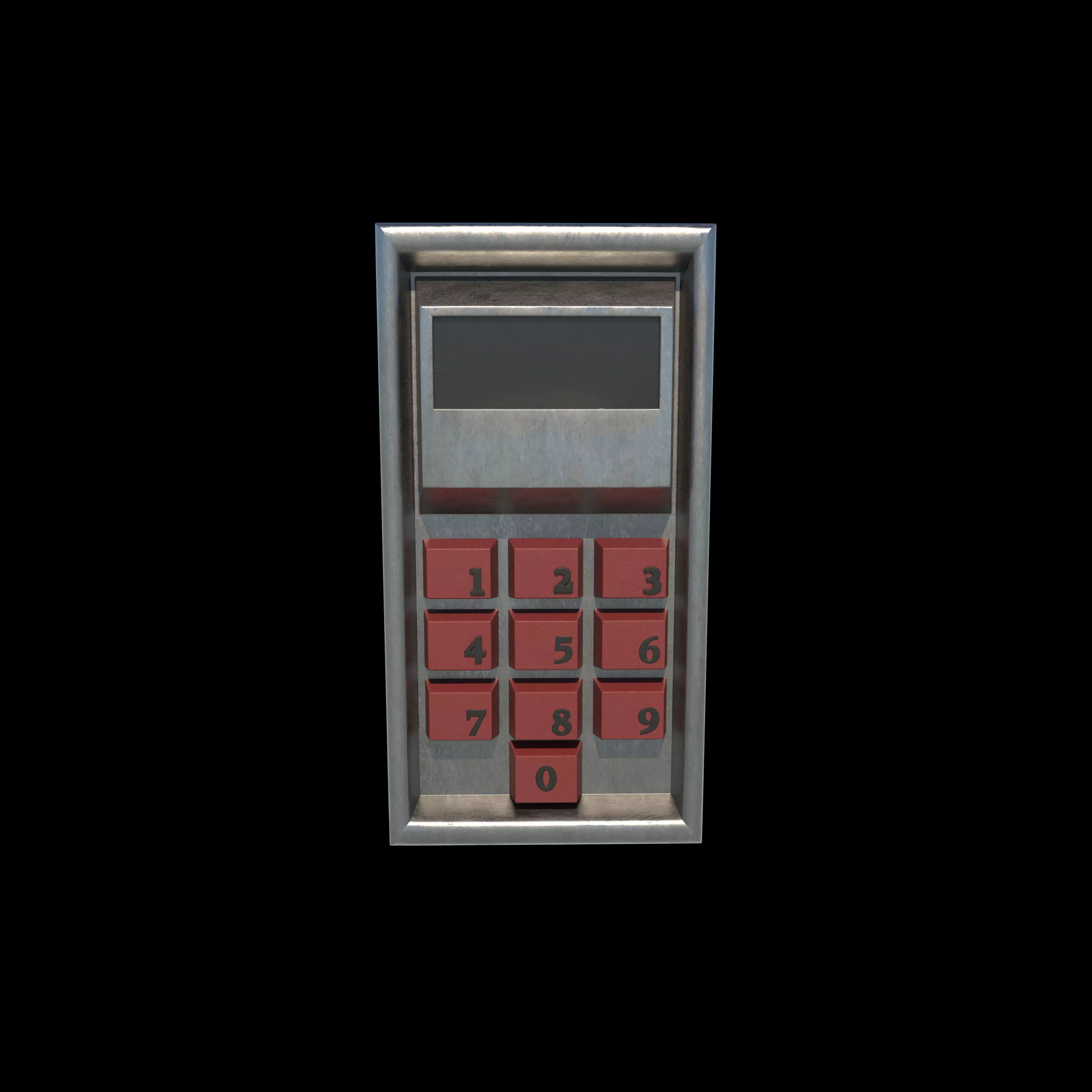 Keypad 3D model_0