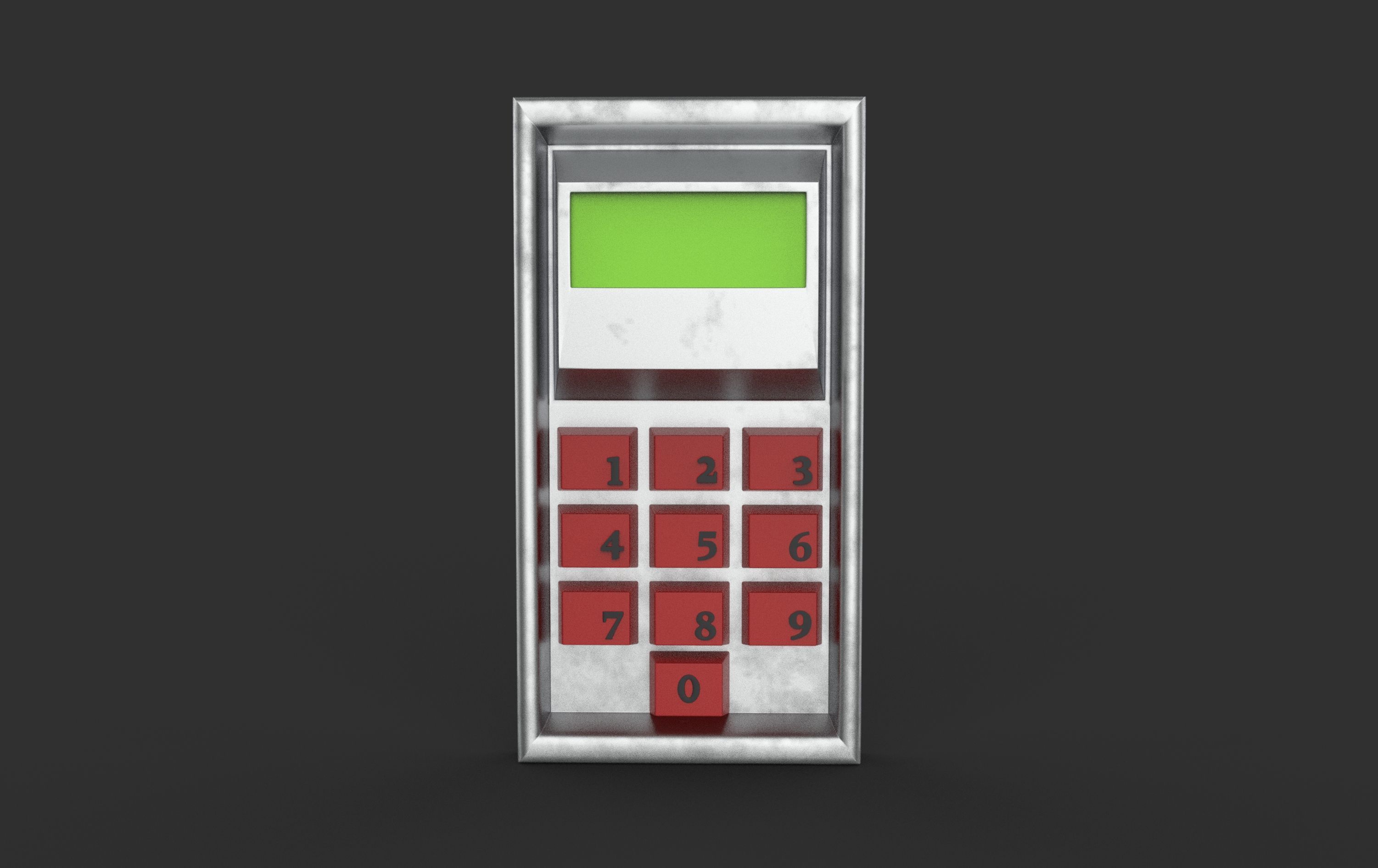 Keypad 3D model_2