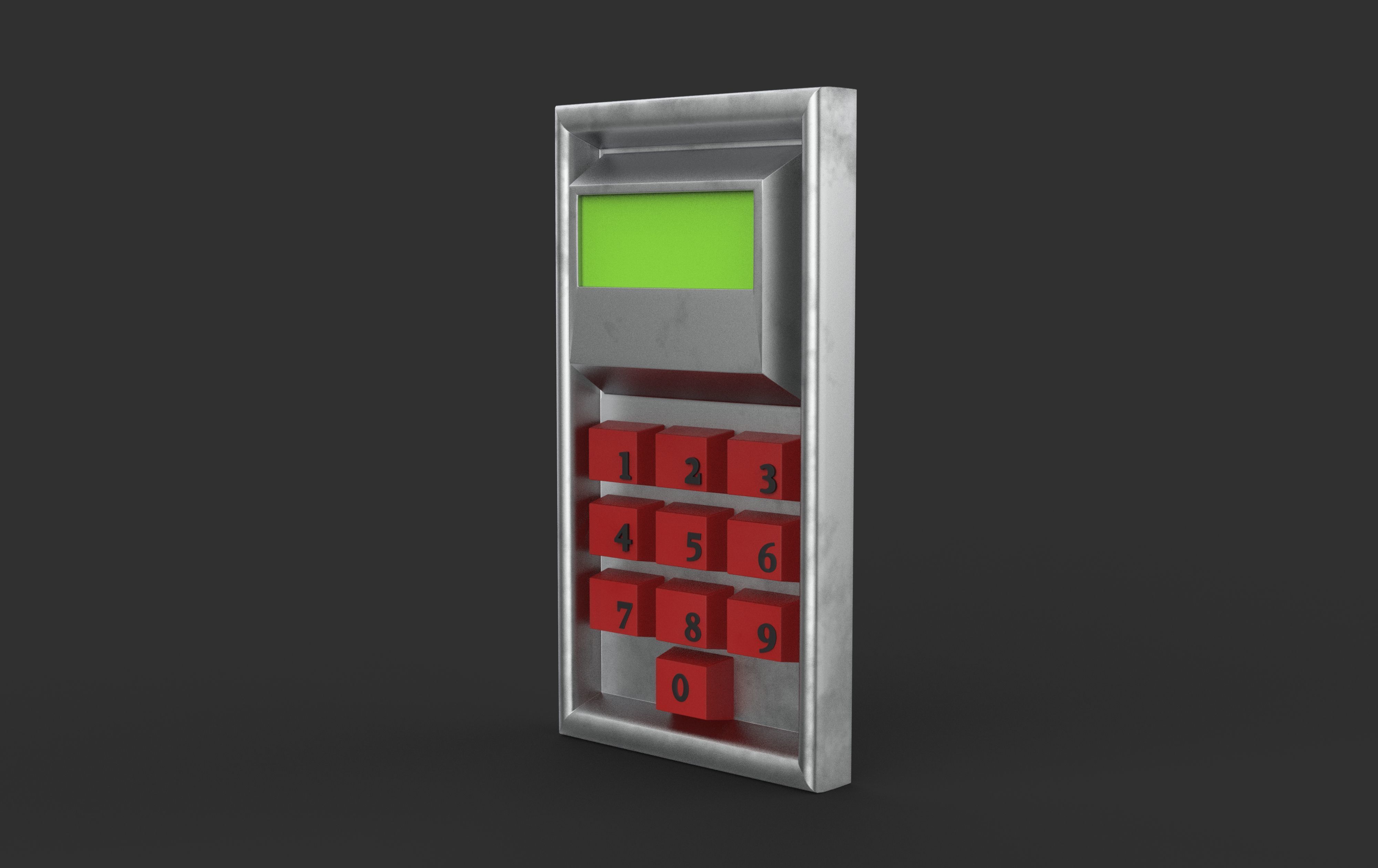 Keypad 3D model_5