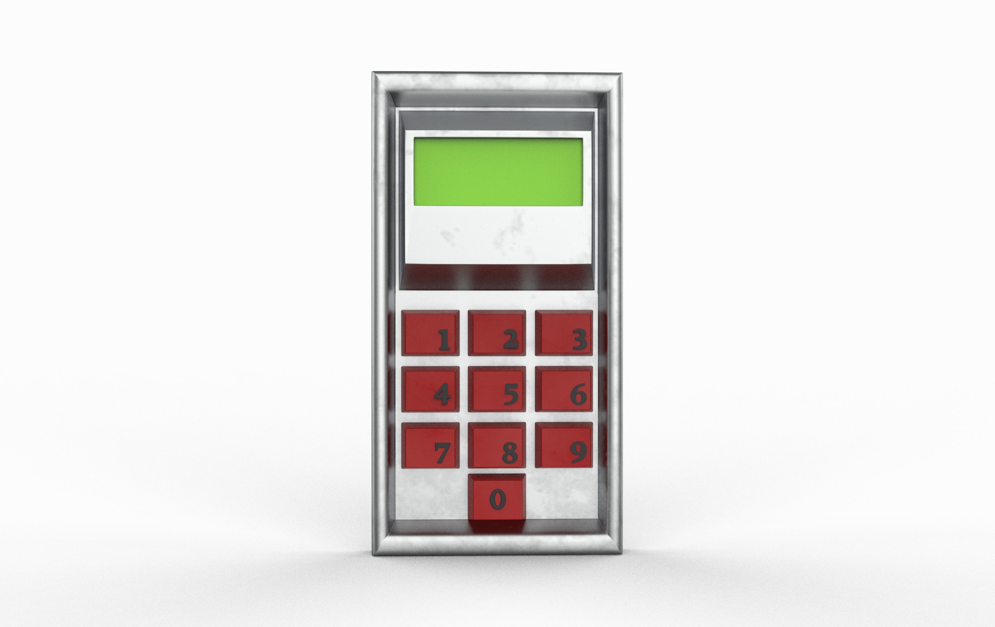 Keypad 3D model_9