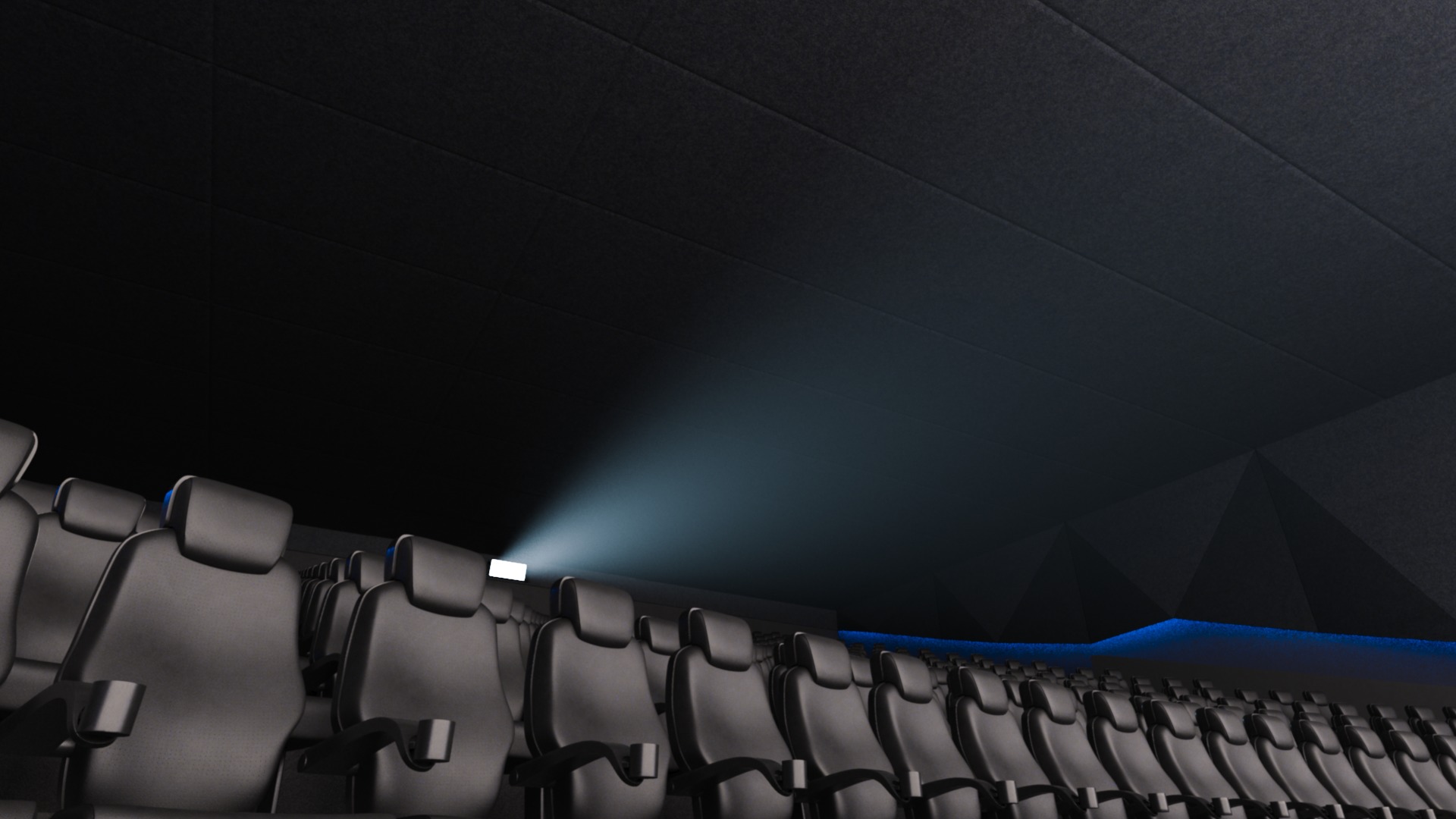 Modern High Tech Cinema Movie Theater 3D model_18