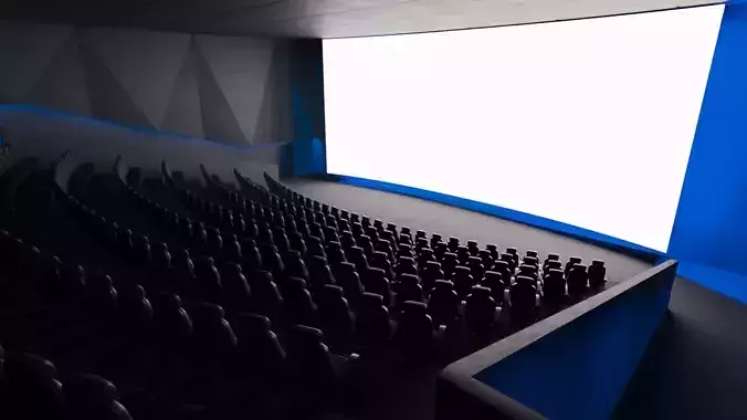 Modern High Tech Cinema Movie Theater