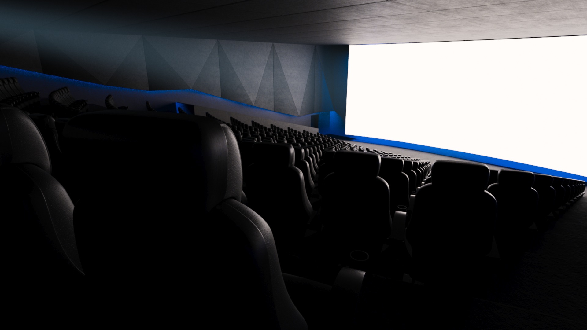 Modern High Tech Cinema Movie Theater 3D model_11