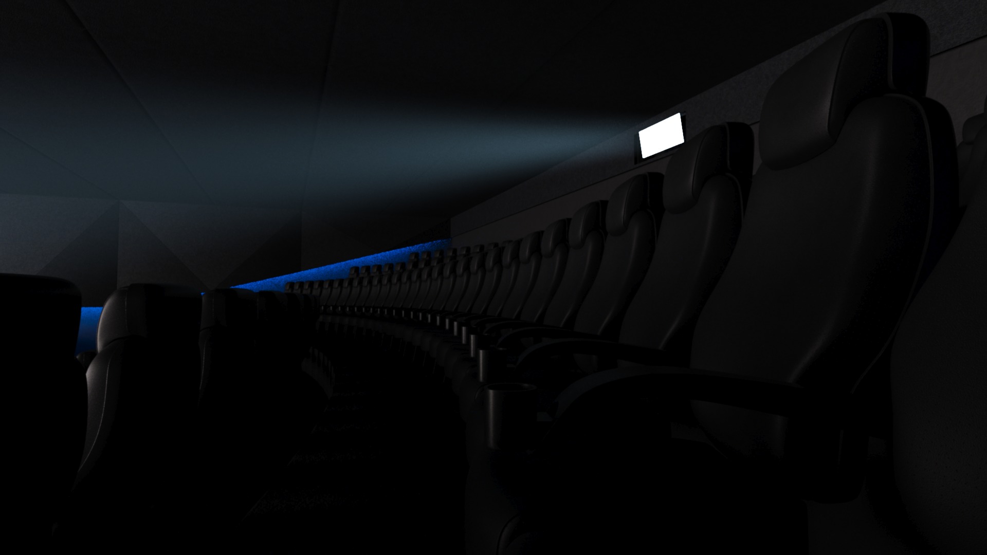 Modern High Tech Cinema Movie Theater 3D model_14