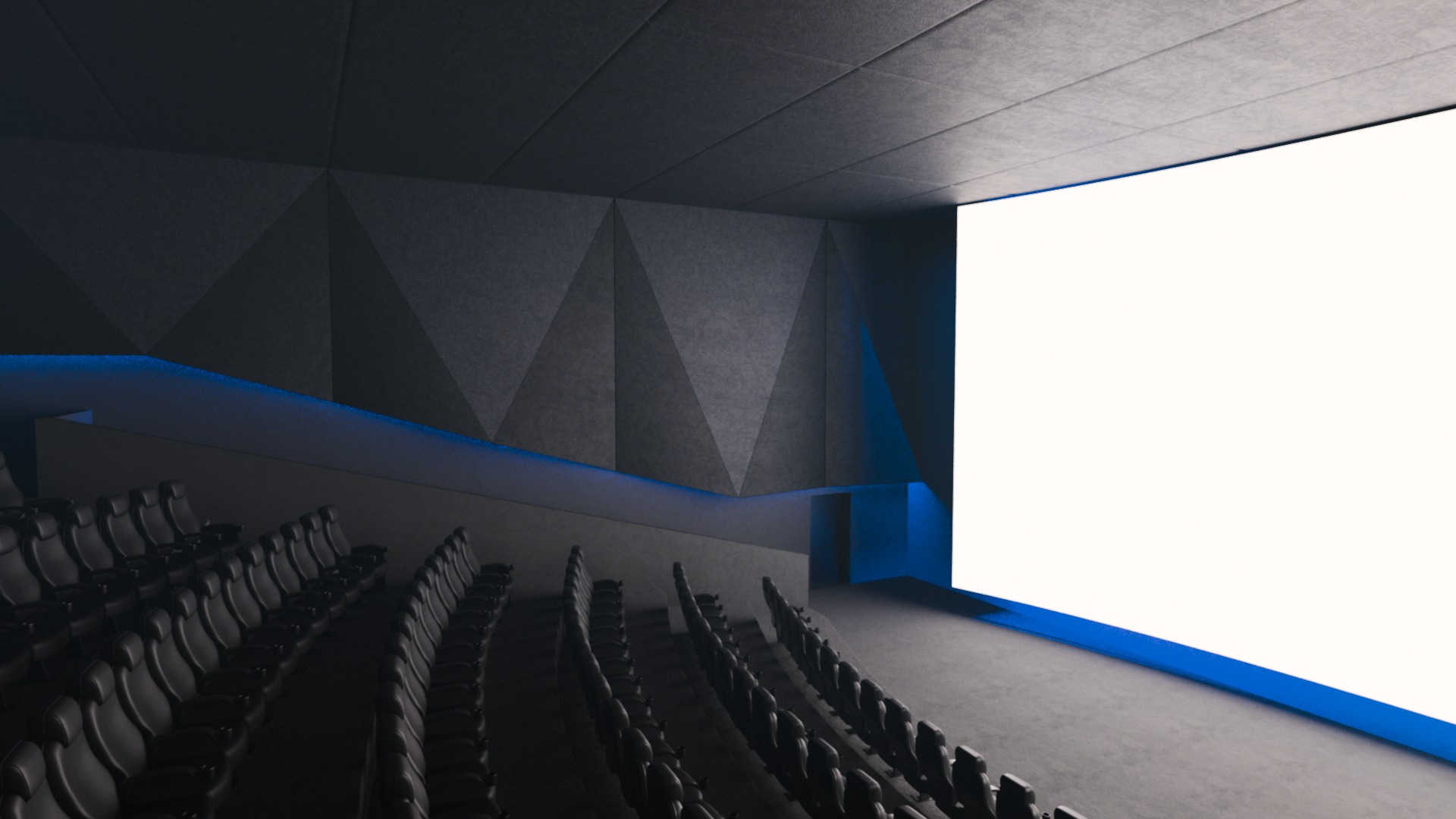 Modern High Tech Cinema Movie Theater 3D model_22