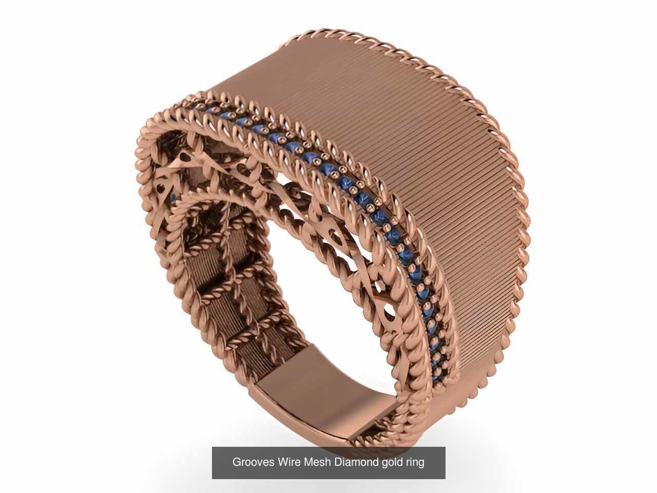 93 High Jewelry Italian Cocktail Diamond Ring  3D Model Collection_9