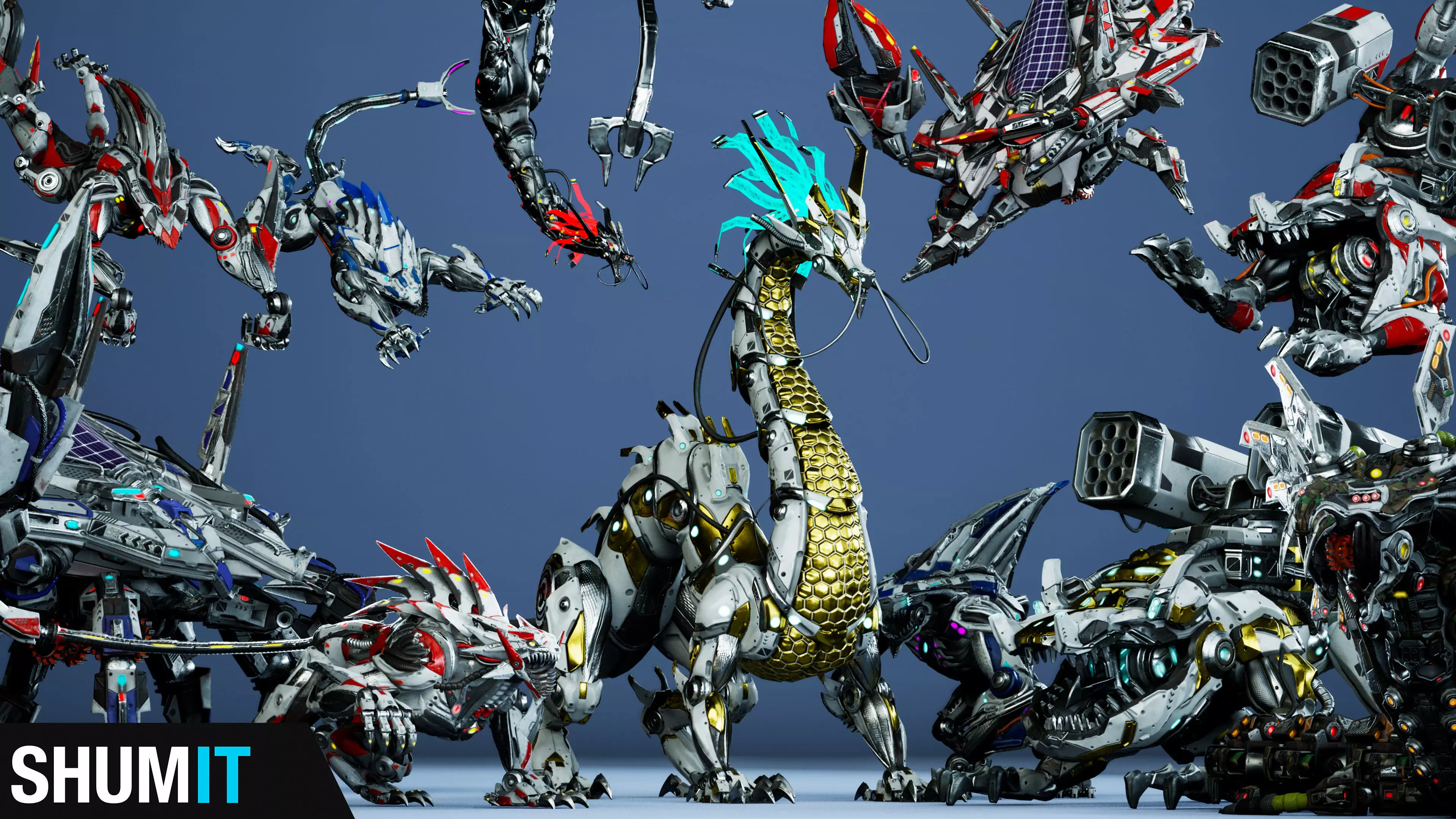 Sci-Fi Boss Pack 3D Model Collection_0