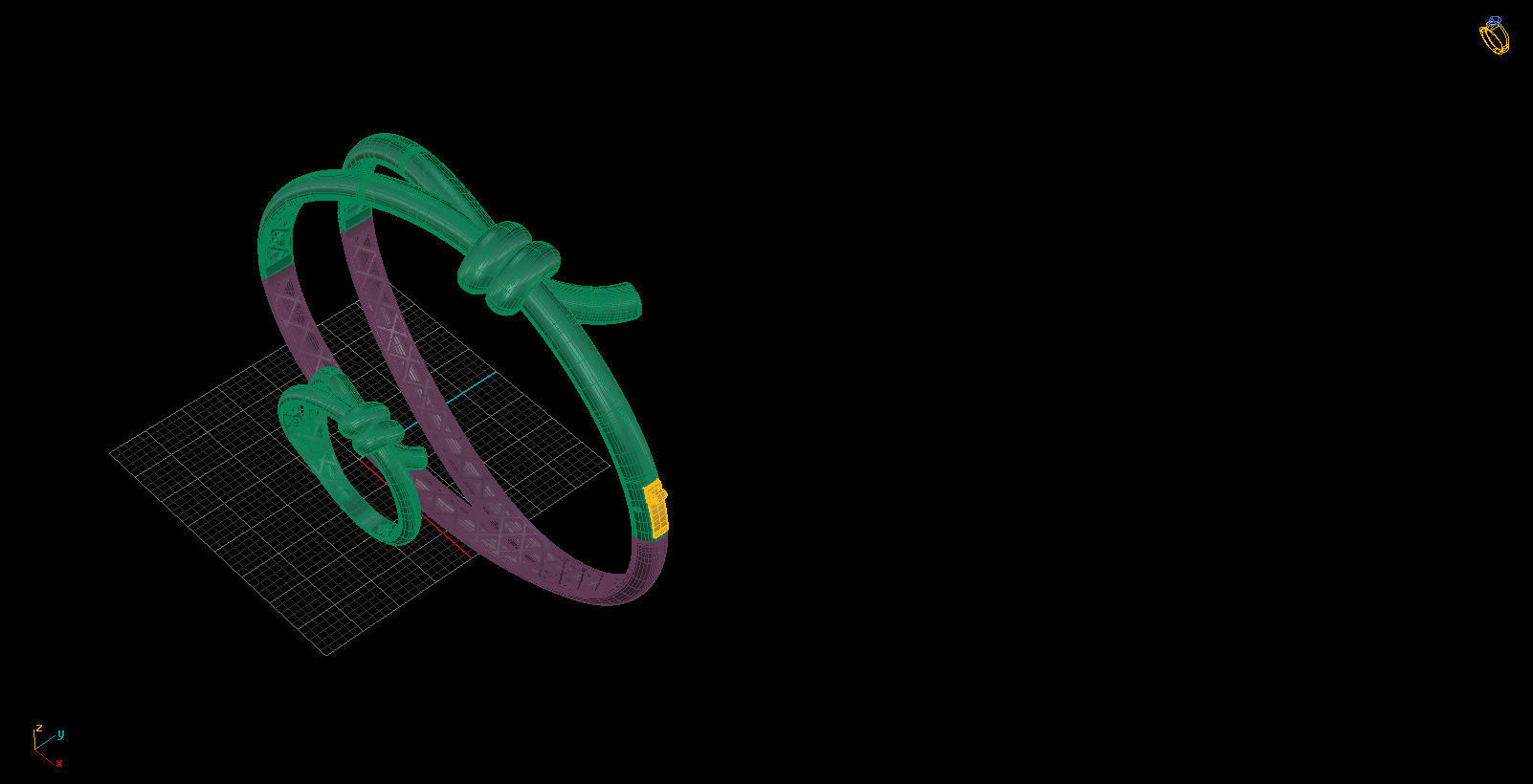 2 versiyon tiffany bileklik 3D print model_7