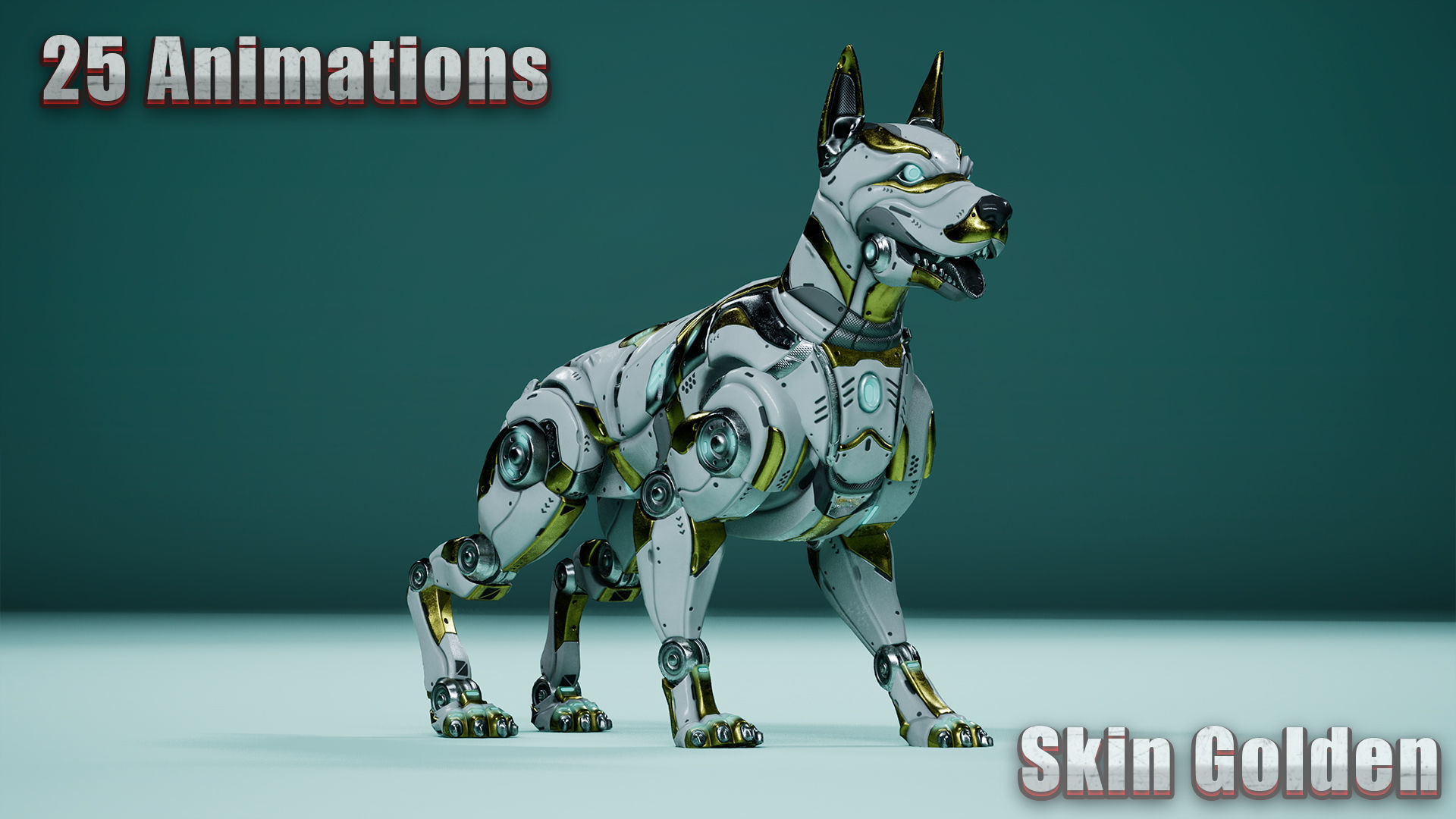 Sci-Fi Animals Robots Pack 3D Model Collection_20