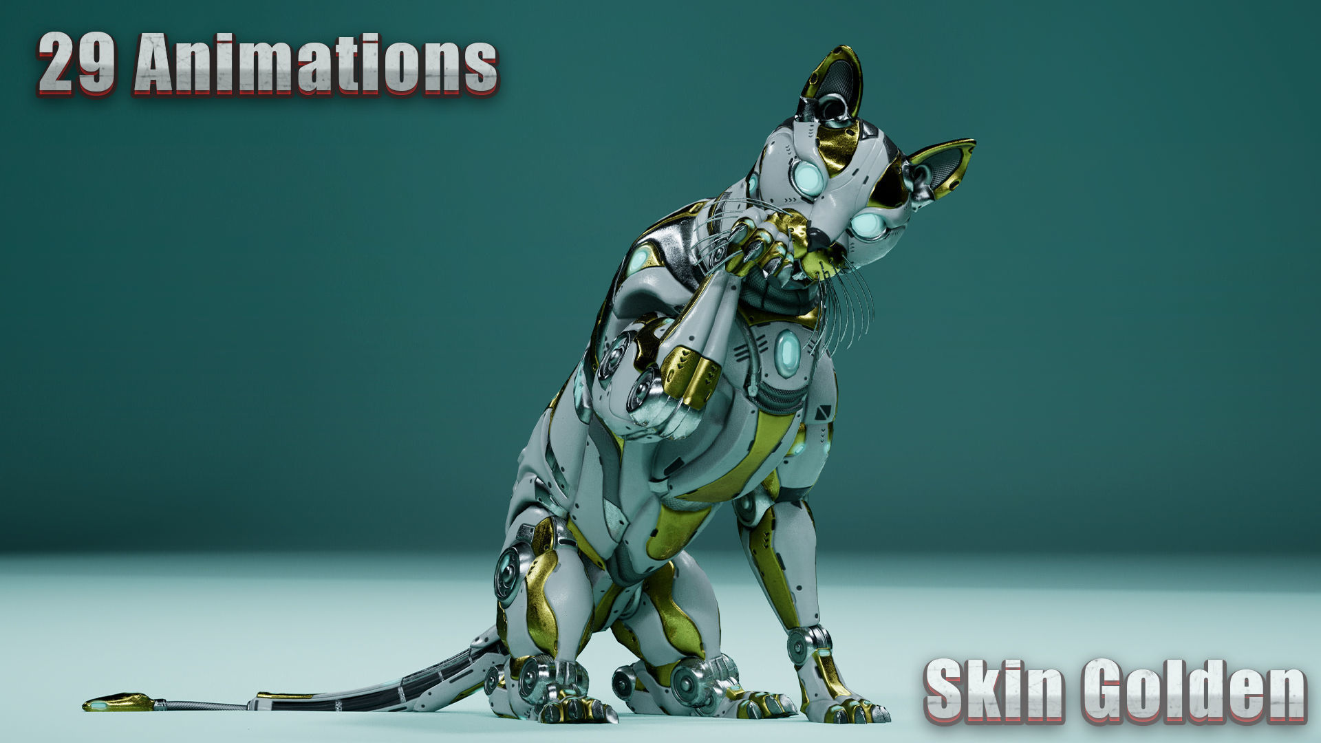 Sci-Fi Animals Robots Pack 3D Model Collection_17