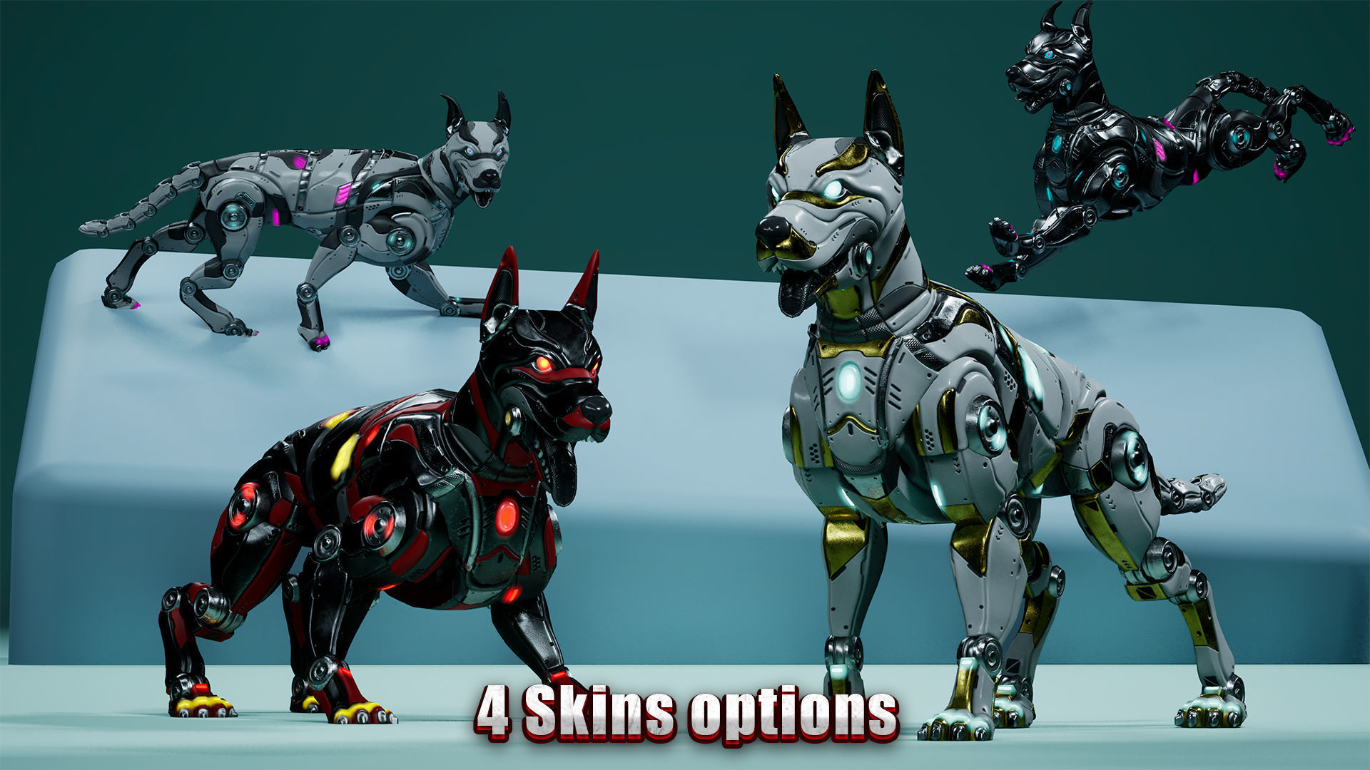 Sci-Fi Animals Robots Pack 3D Model Collection_22