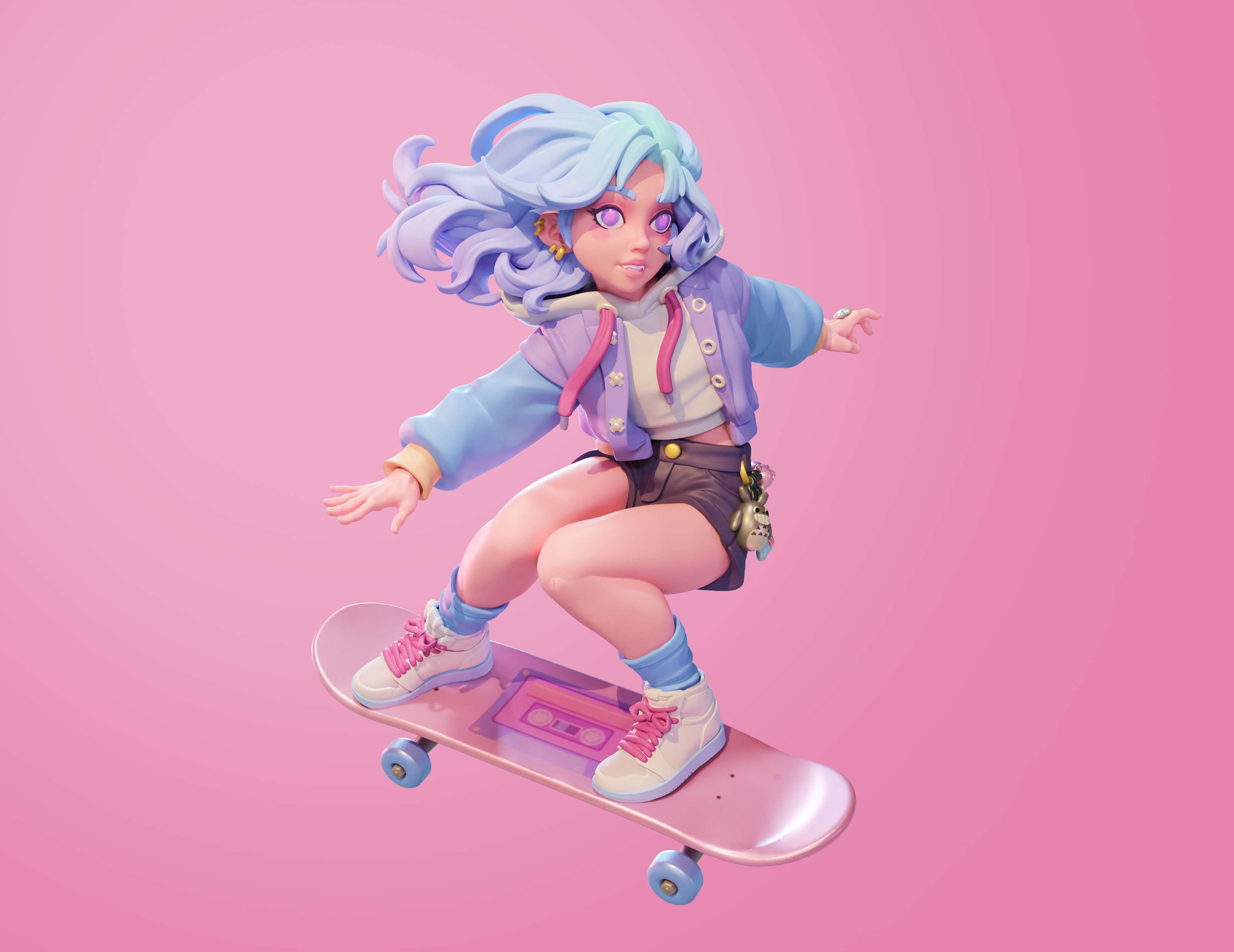 Skater 3D print model_8