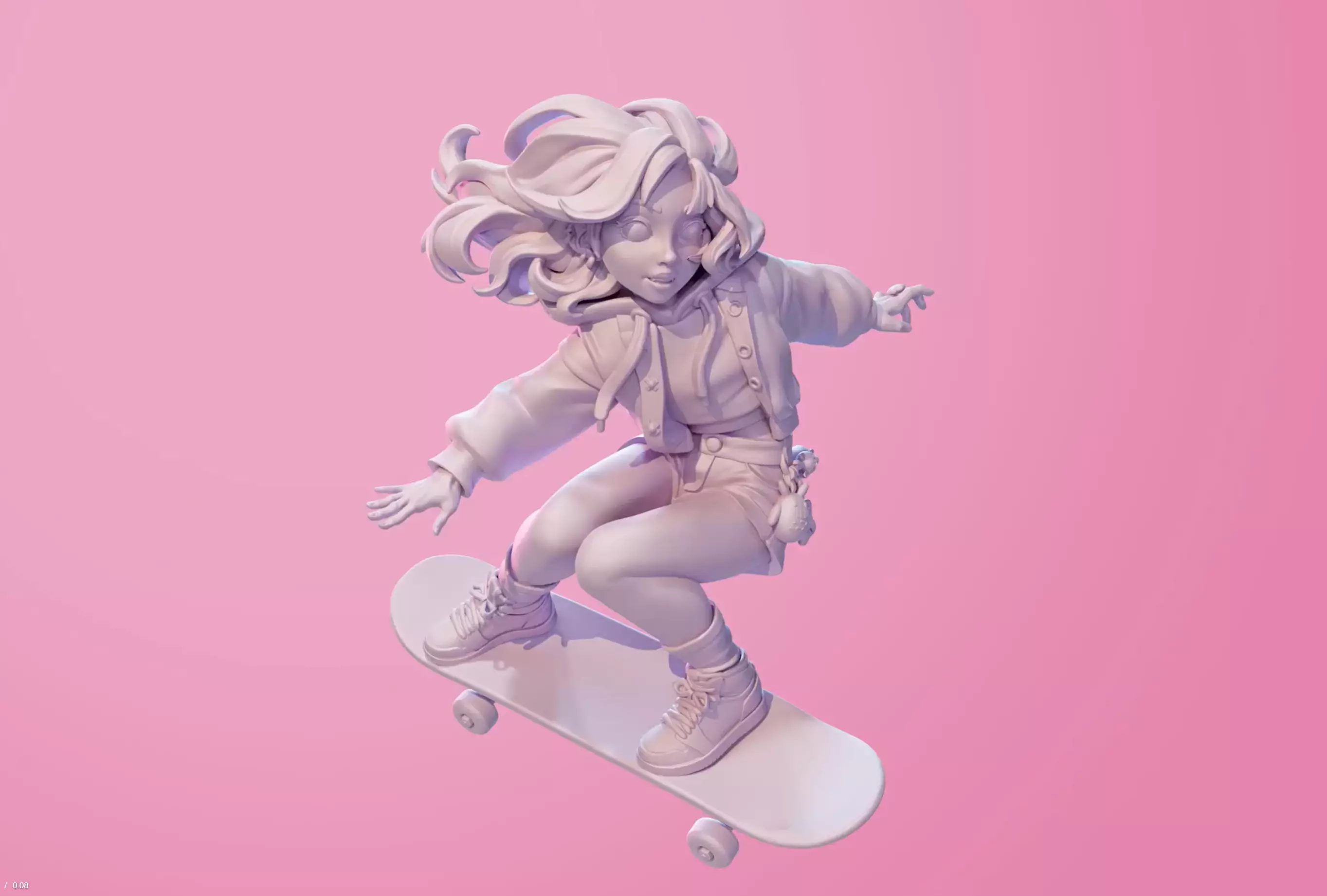 Skater 3D print model_0