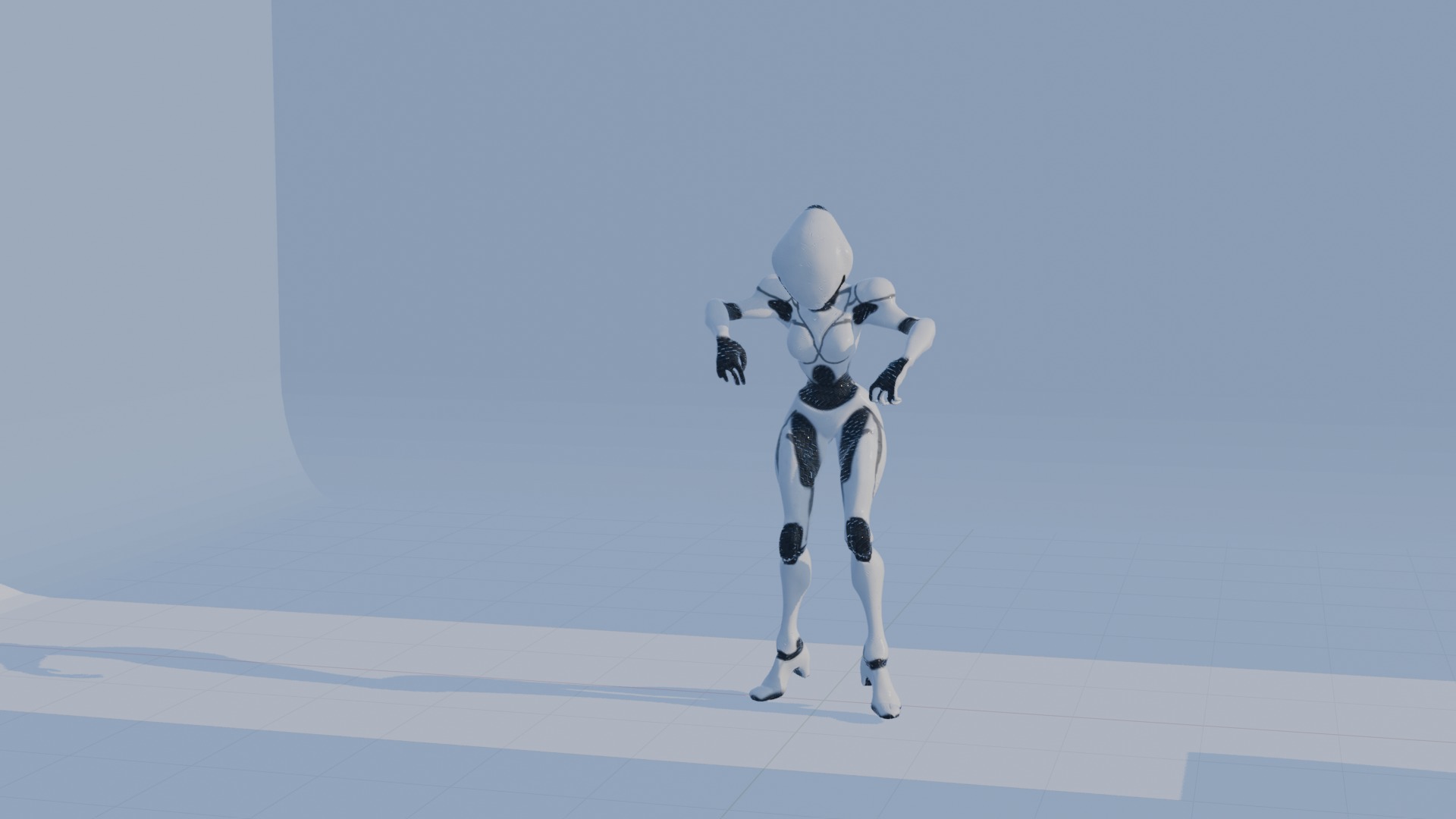Cyber Sentinel - Game Optimized Character Low-poly 3D model_38