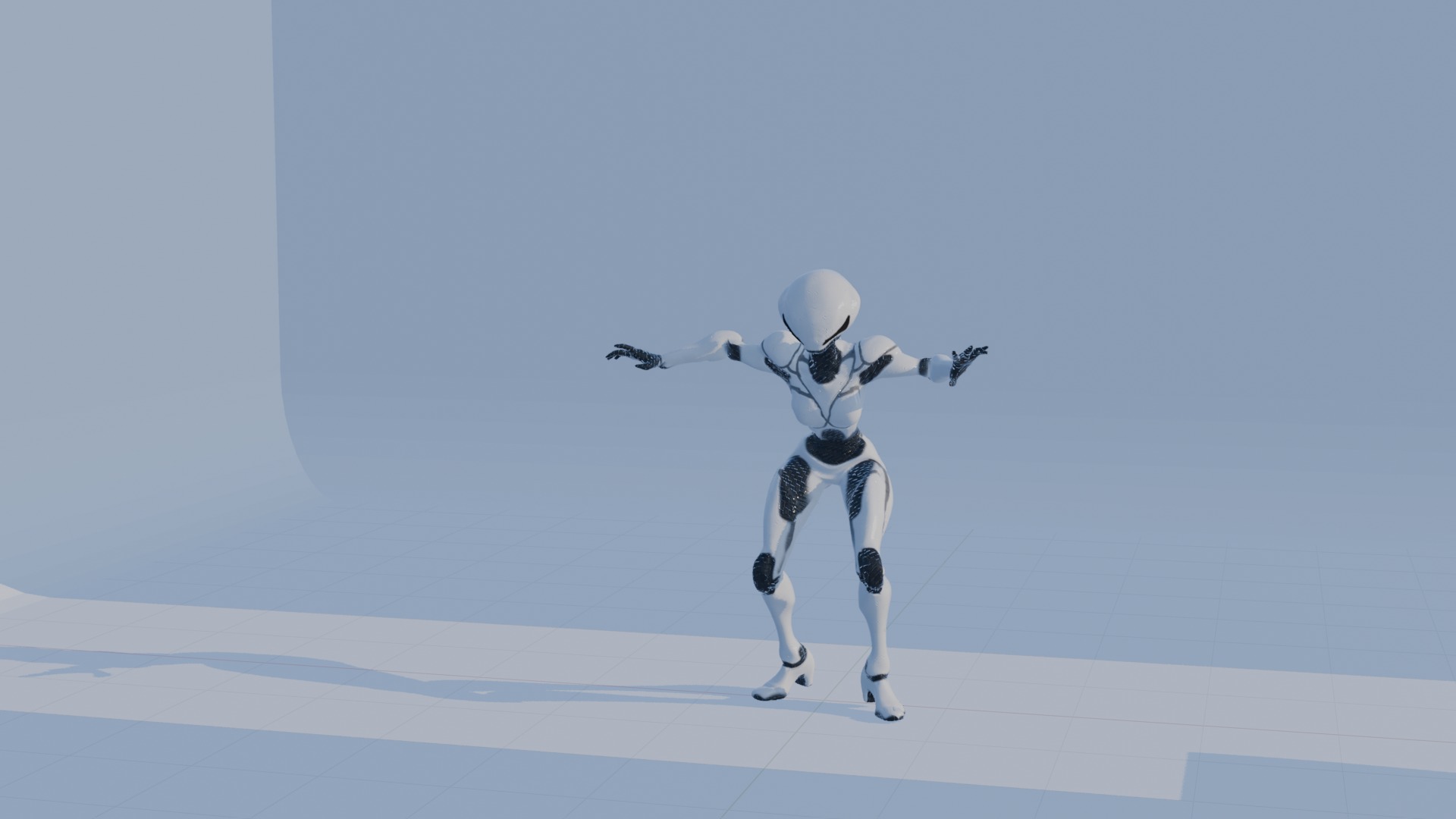 Cyber Sentinel - Game Optimized Character Low-poly 3D model_98