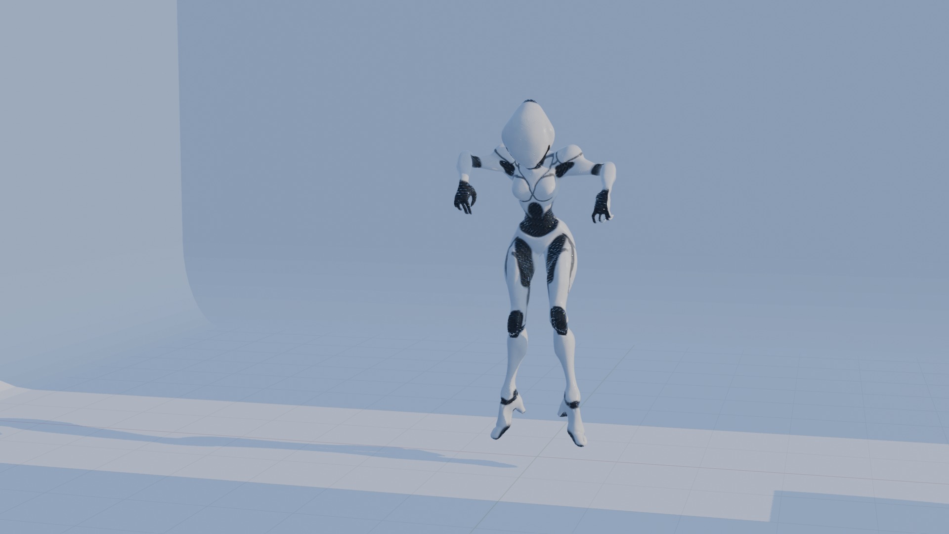 Cyber Sentinel - Game Optimized Character Low-poly 3D model_49
