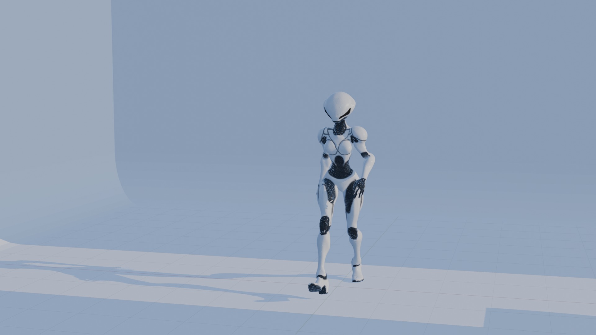 Cyber Sentinel - Game Optimized Character Low-poly 3D model_31