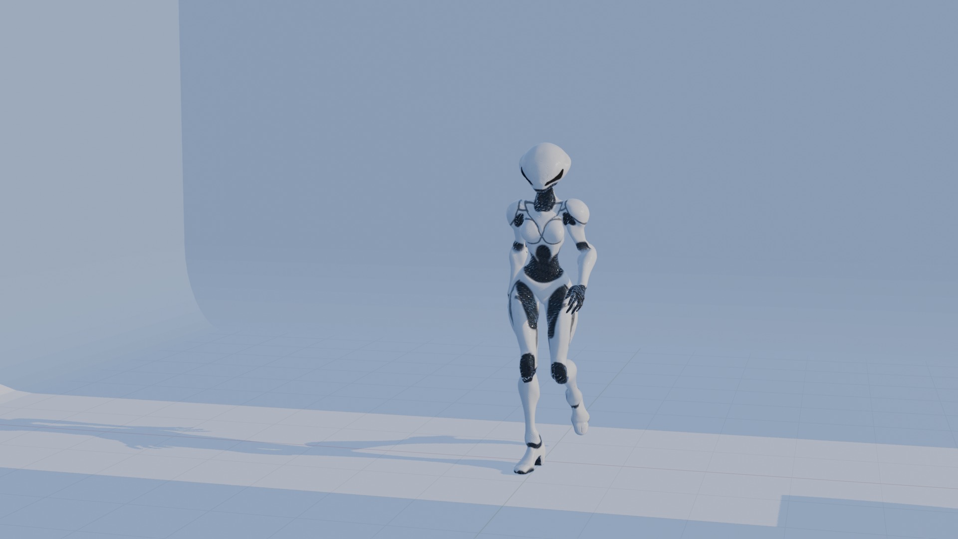 Cyber Sentinel - Game Optimized Character Low-poly 3D model_64