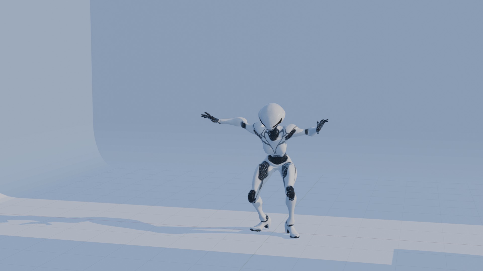 Cyber Sentinel - Game Optimized Character Low-poly 3D model_73