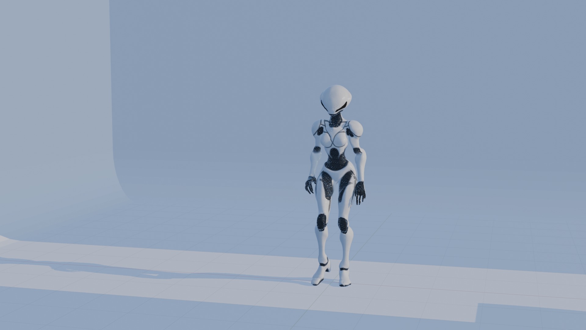 Cyber Sentinel - Game Optimized Character Low-poly 3D model_2