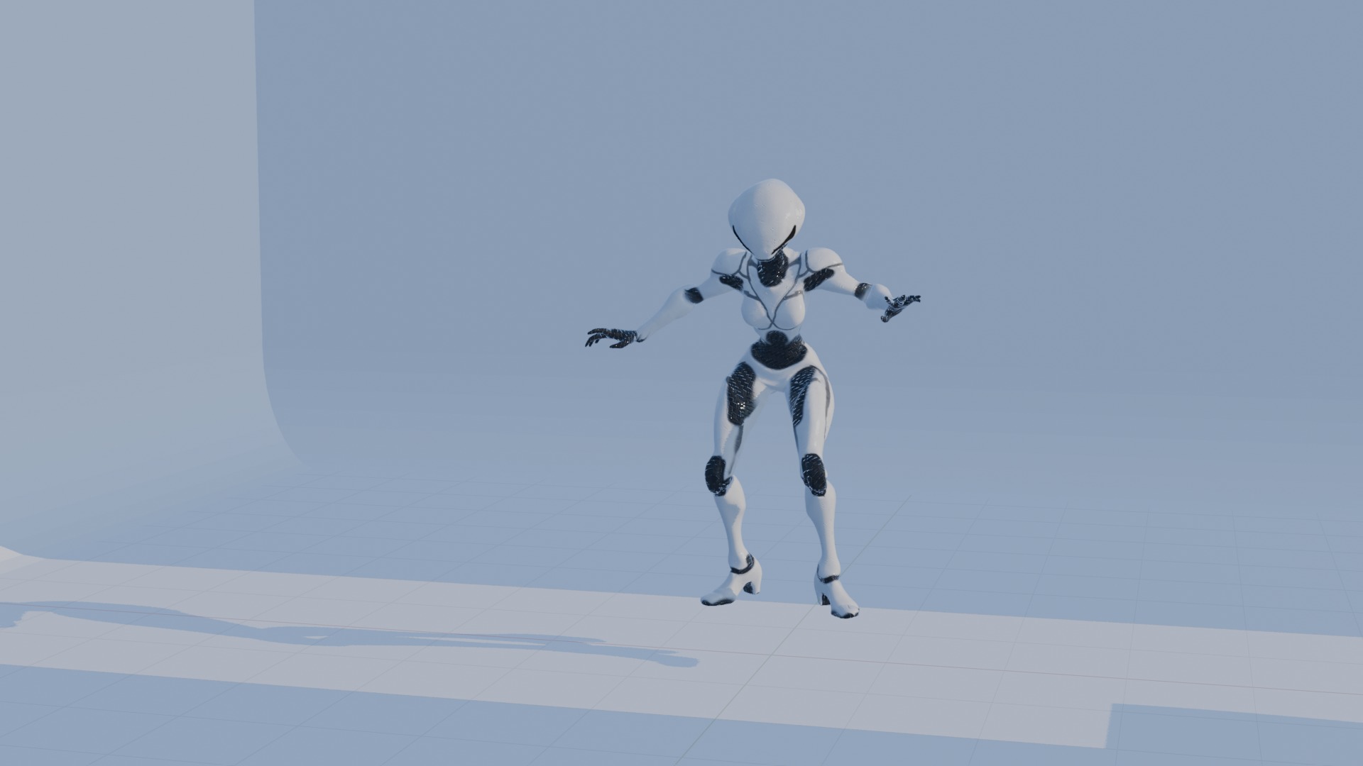 Cyber Sentinel - Game Optimized Character Low-poly 3D model_68