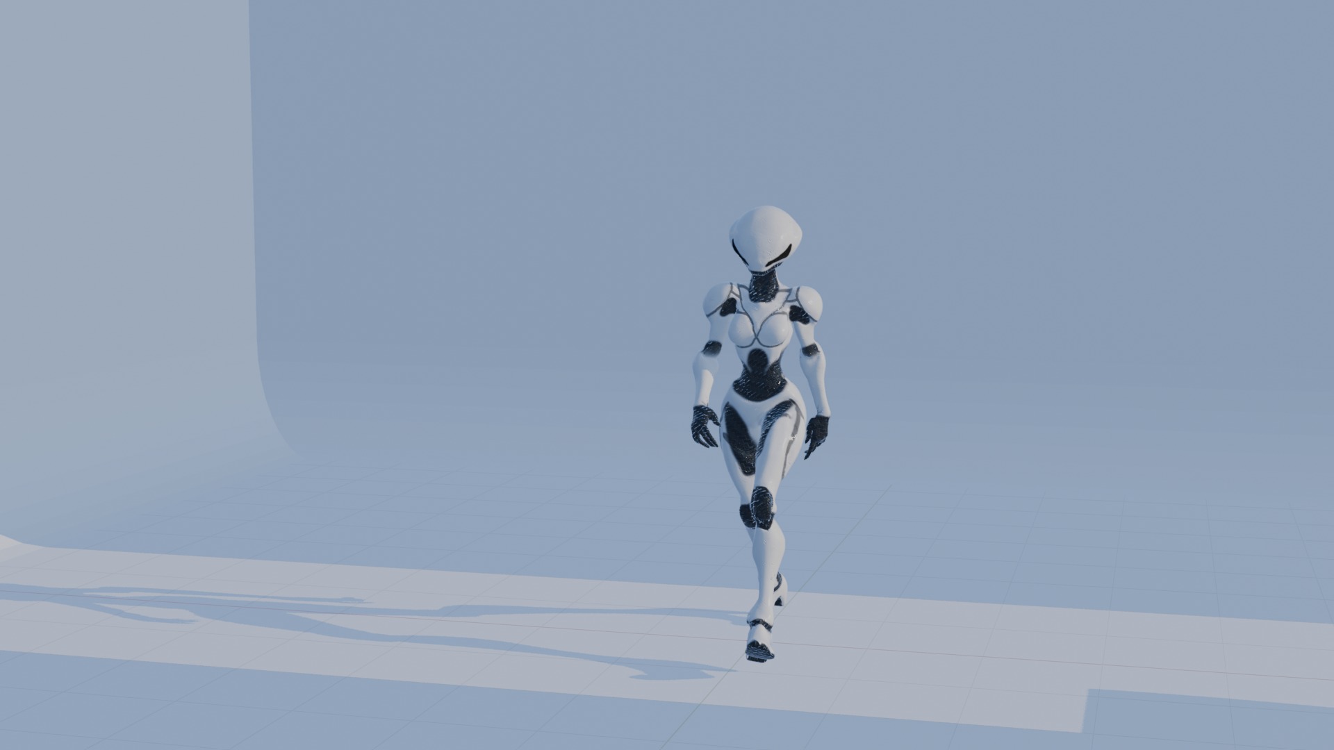 Cyber Sentinel - Game Optimized Character Low-poly 3D model_15