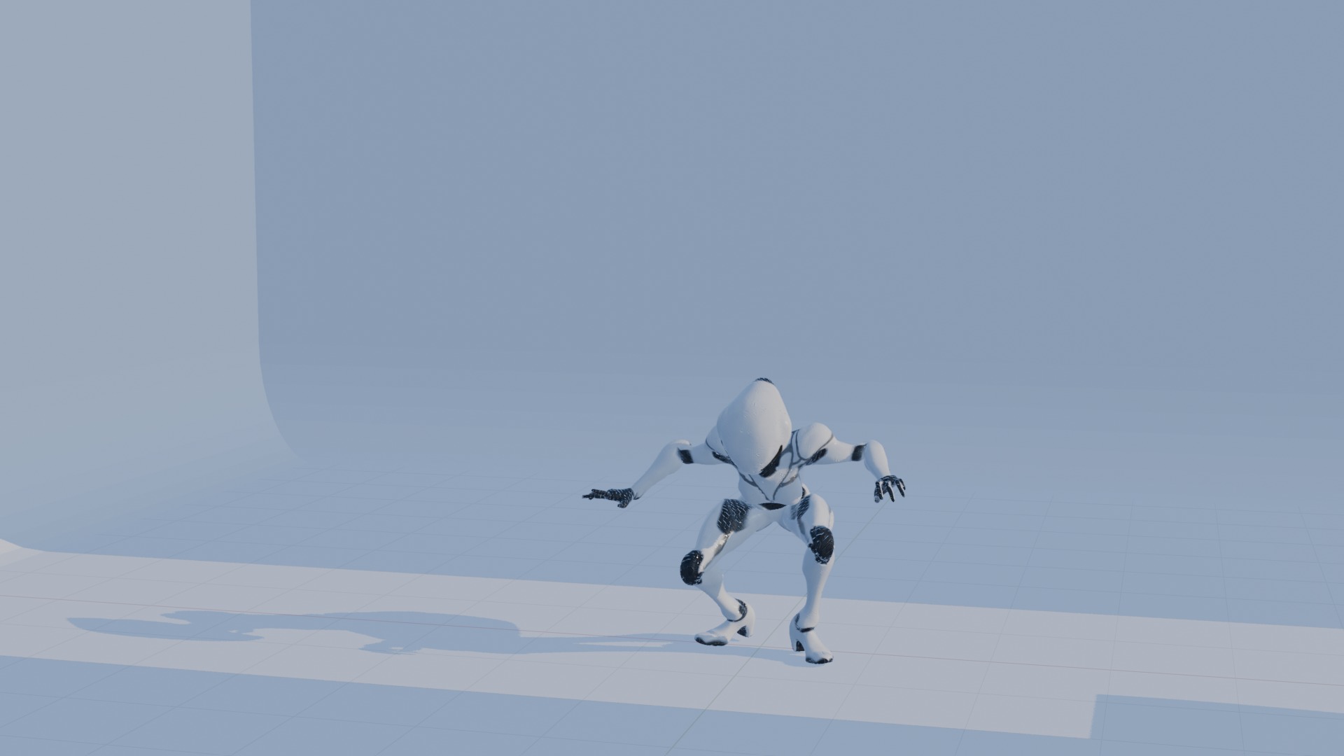 Cyber Sentinel - Game Optimized Character Low-poly 3D model_89