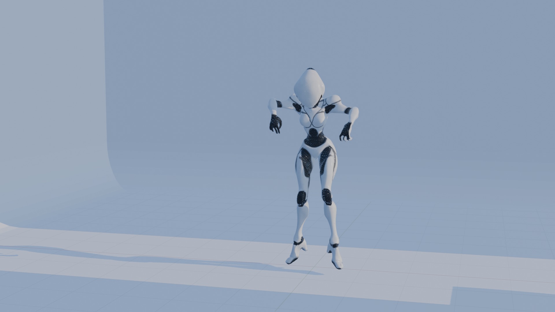 Cyber Sentinel - Game Optimized Character Low-poly 3D model_57