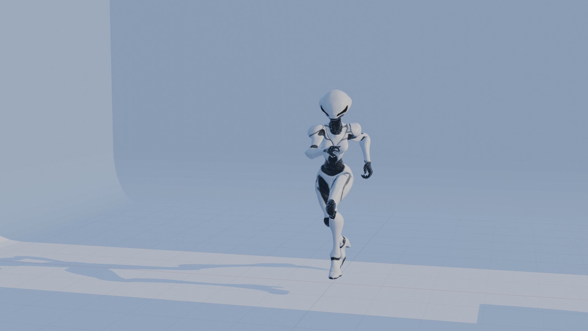 Cyber Sentinel - Game Optimized Character Low-poly 3D model_28