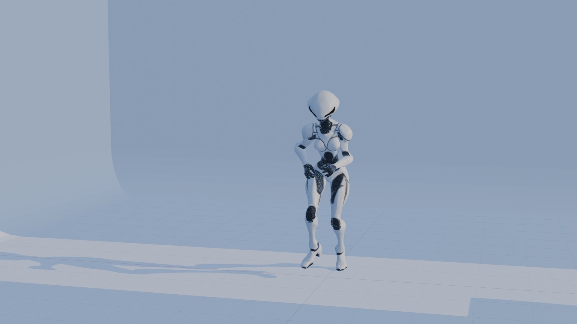 Cyber Sentinel - Game Optimized Character Low-poly 3D model_87